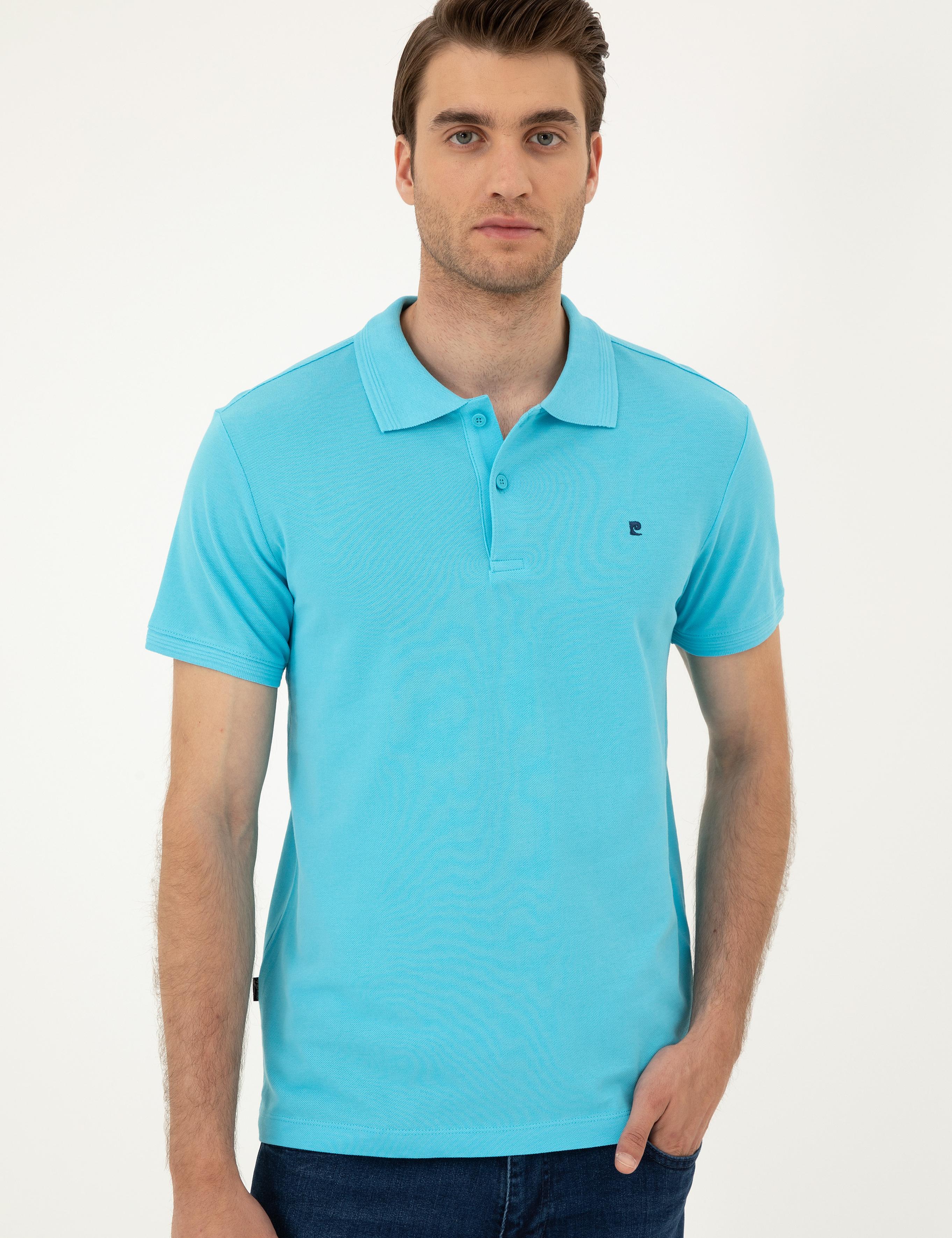 Turkuaz Slim Fit Basic Tişört