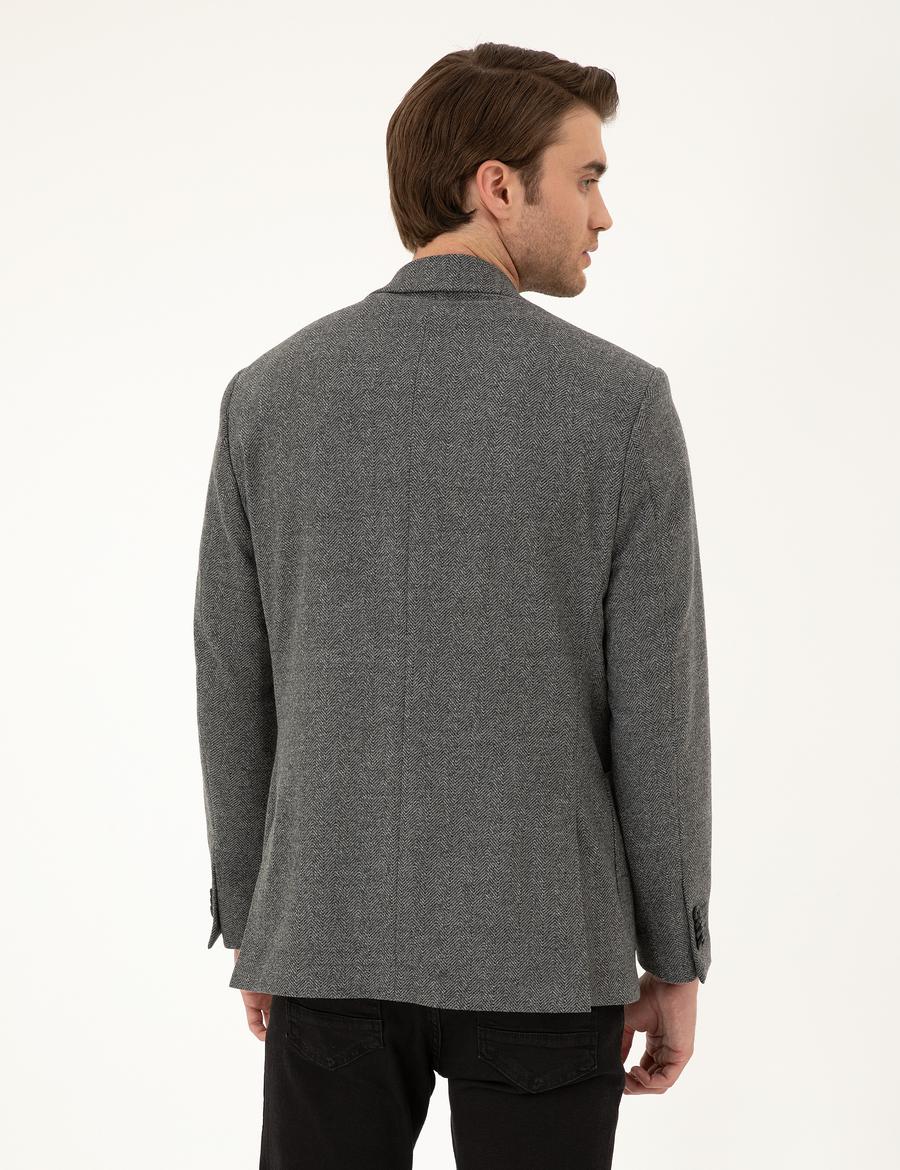 Füme Slim Fit Ceket_4