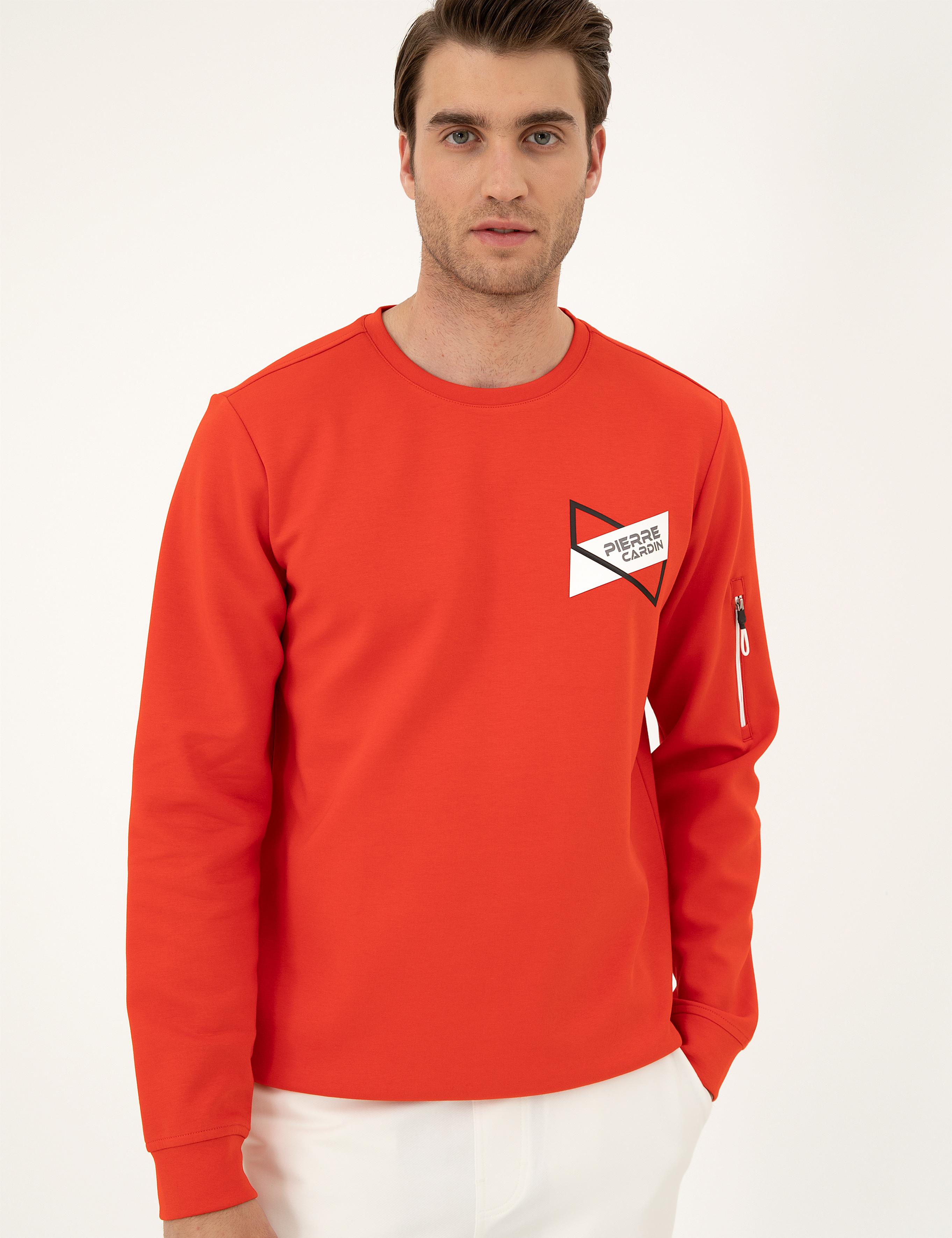 Kırmızı Regular Fit Sweatshirt