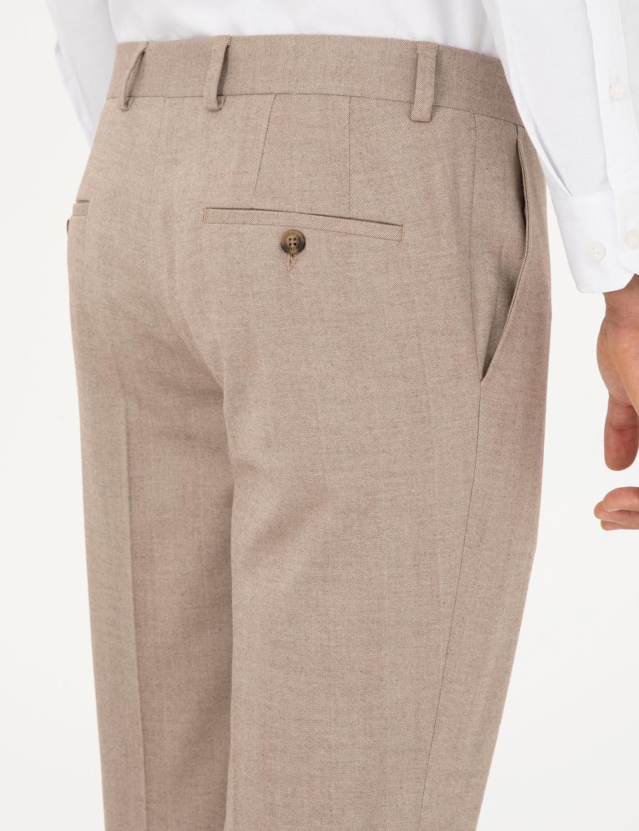 Bej Ex. Slim Fit Kumaş Pantolon_5