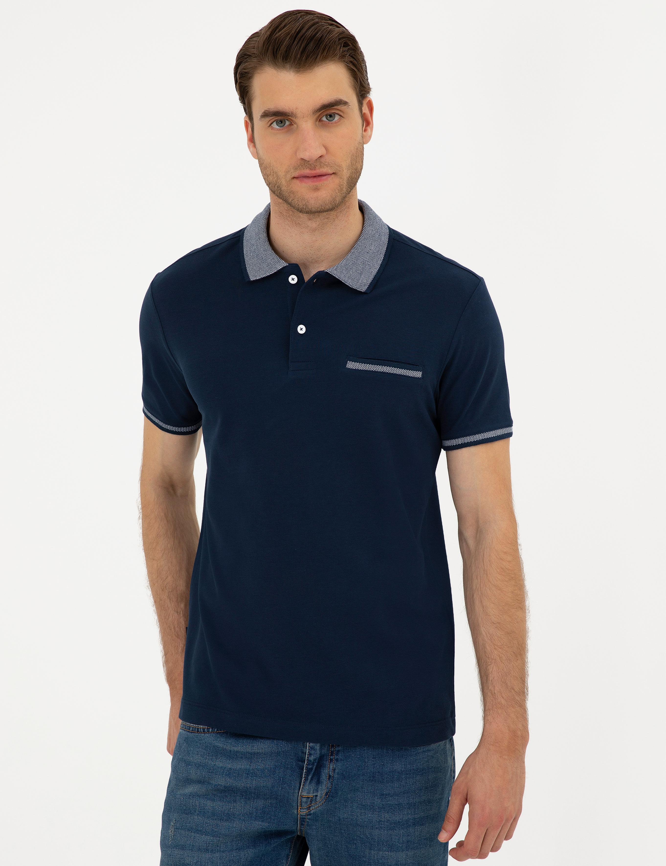 Lacivert Slim Fit Tişört