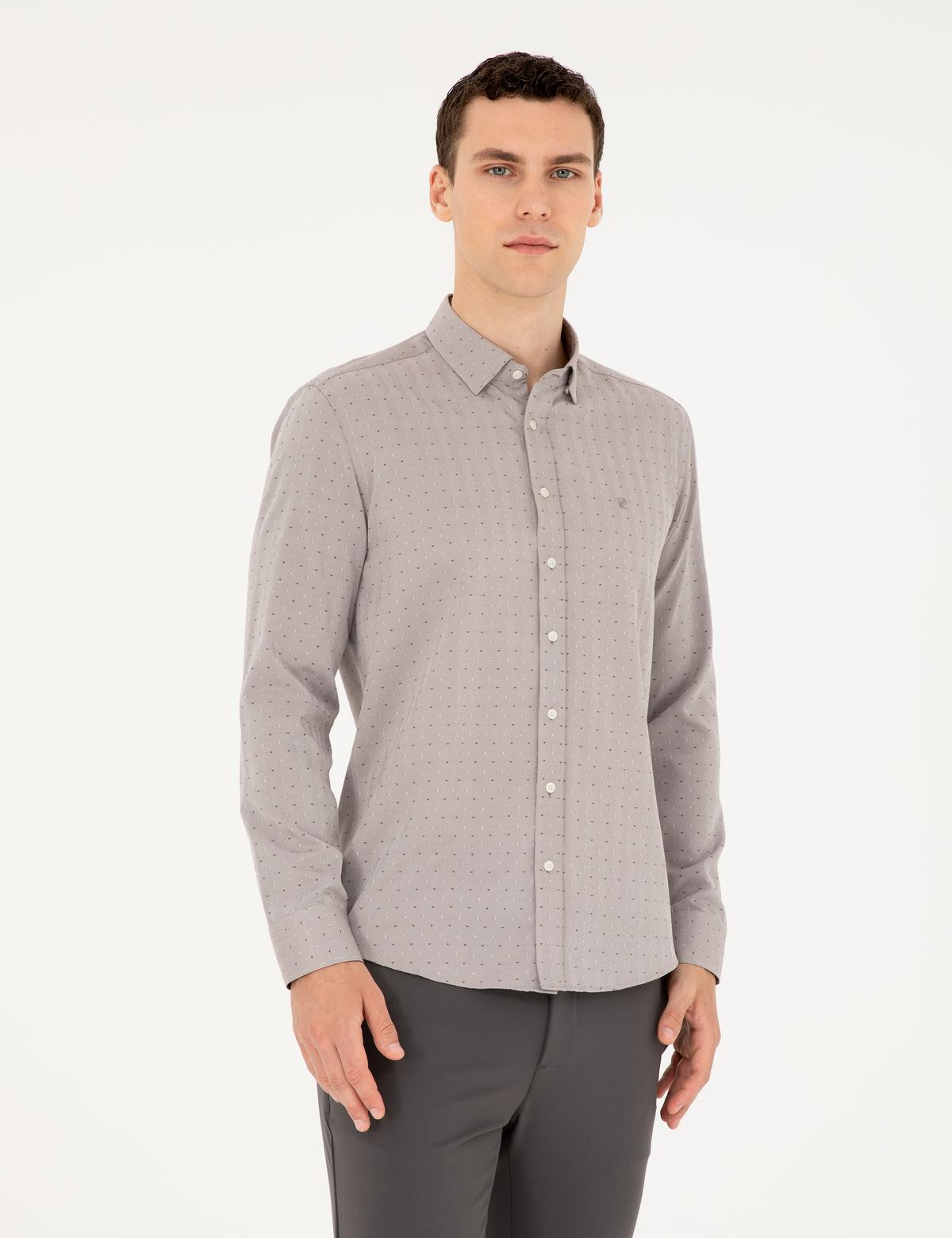 Kahverengi Slim Fit Gömlek