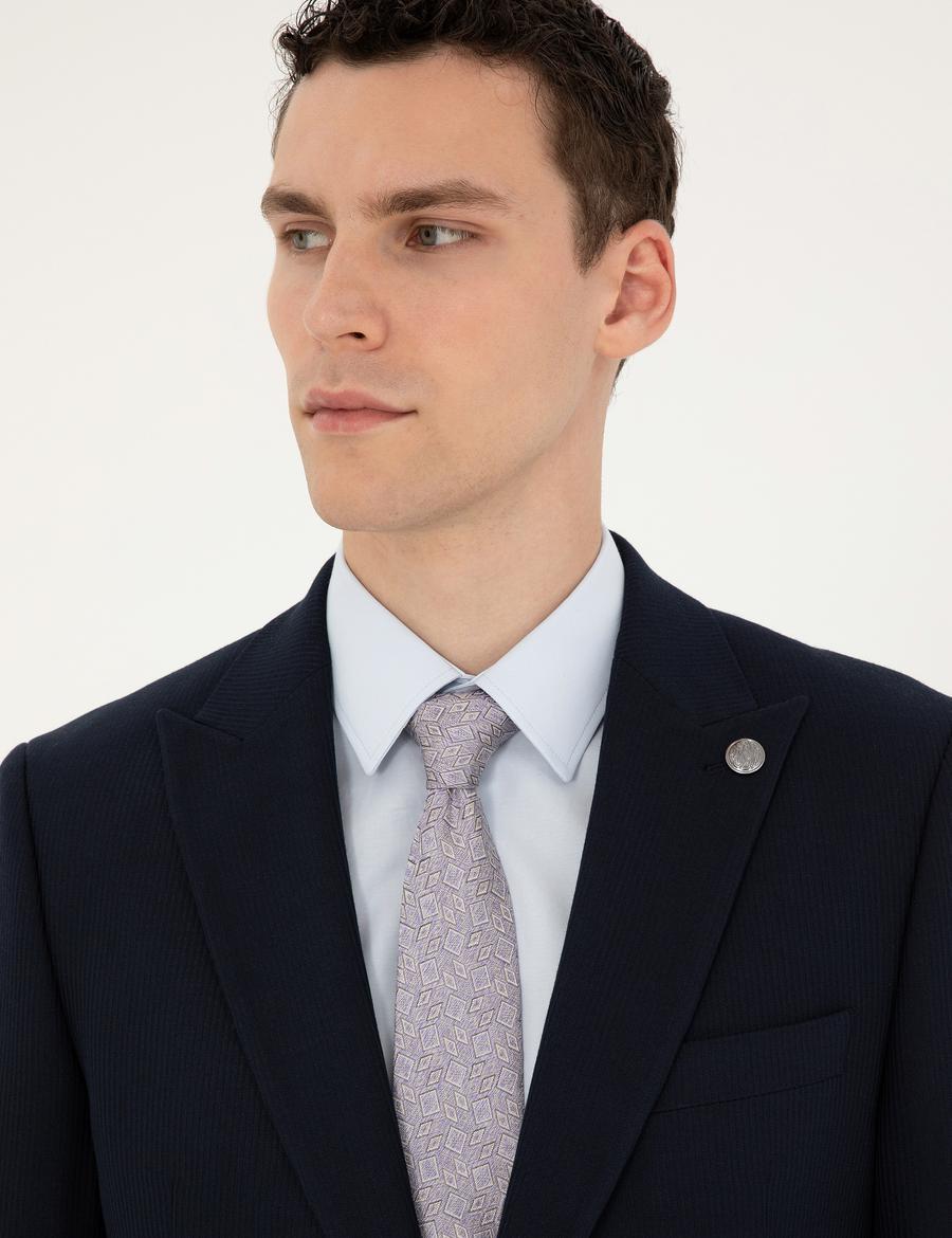 Lacivert Slim Fit Takım Elbise_1