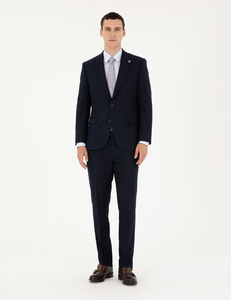 Lacivert Slim Fit Takım Elbise