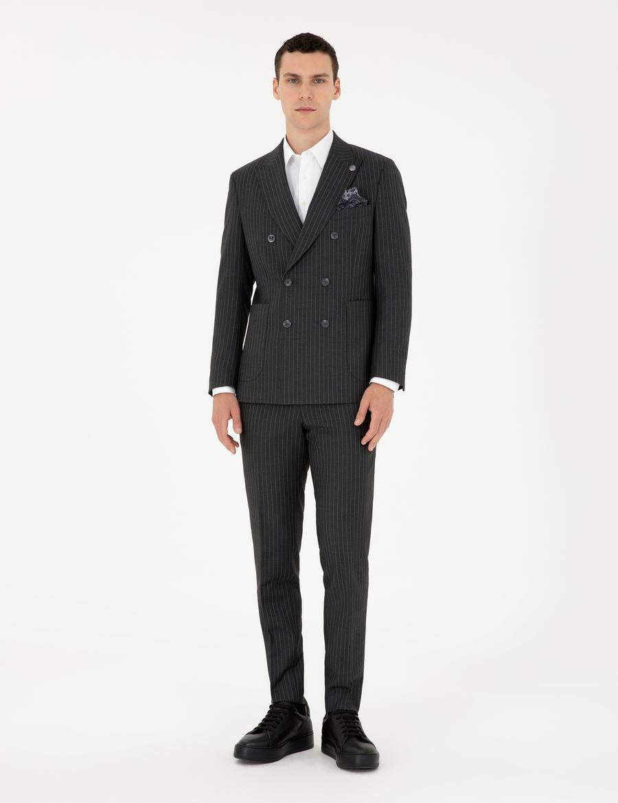 Füme Ex. Slim Fit Takım Elbise_3
