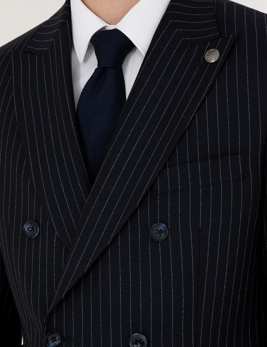 Lacivert Ex. Slim Fit Takım Elbise_6