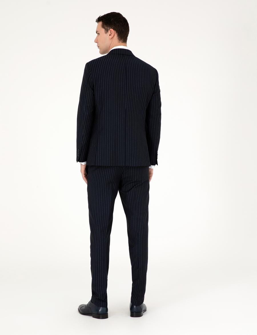 Lacivert Ex. Slim Fit Takım Elbise_4
