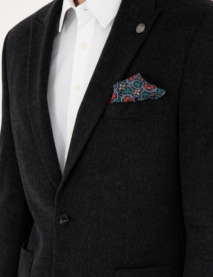 Antrasit Slim Fit Ceket_6