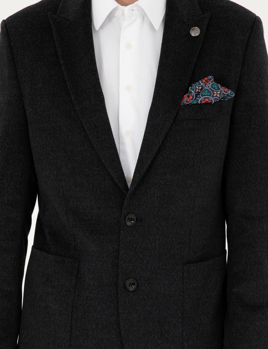 Antrasit Slim Fit Ceket_5