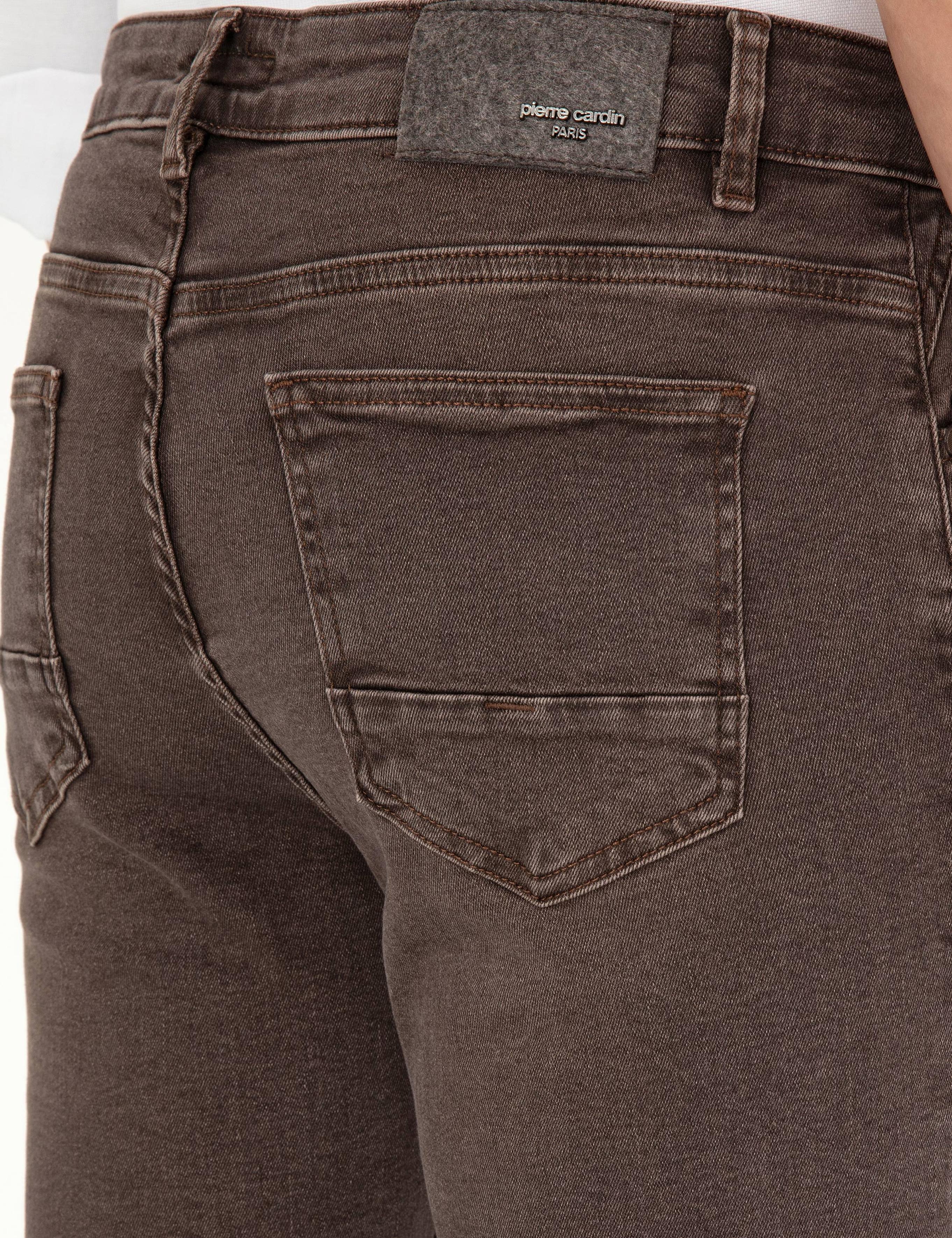 Kahverengi Slim Fit Jean Pantolon