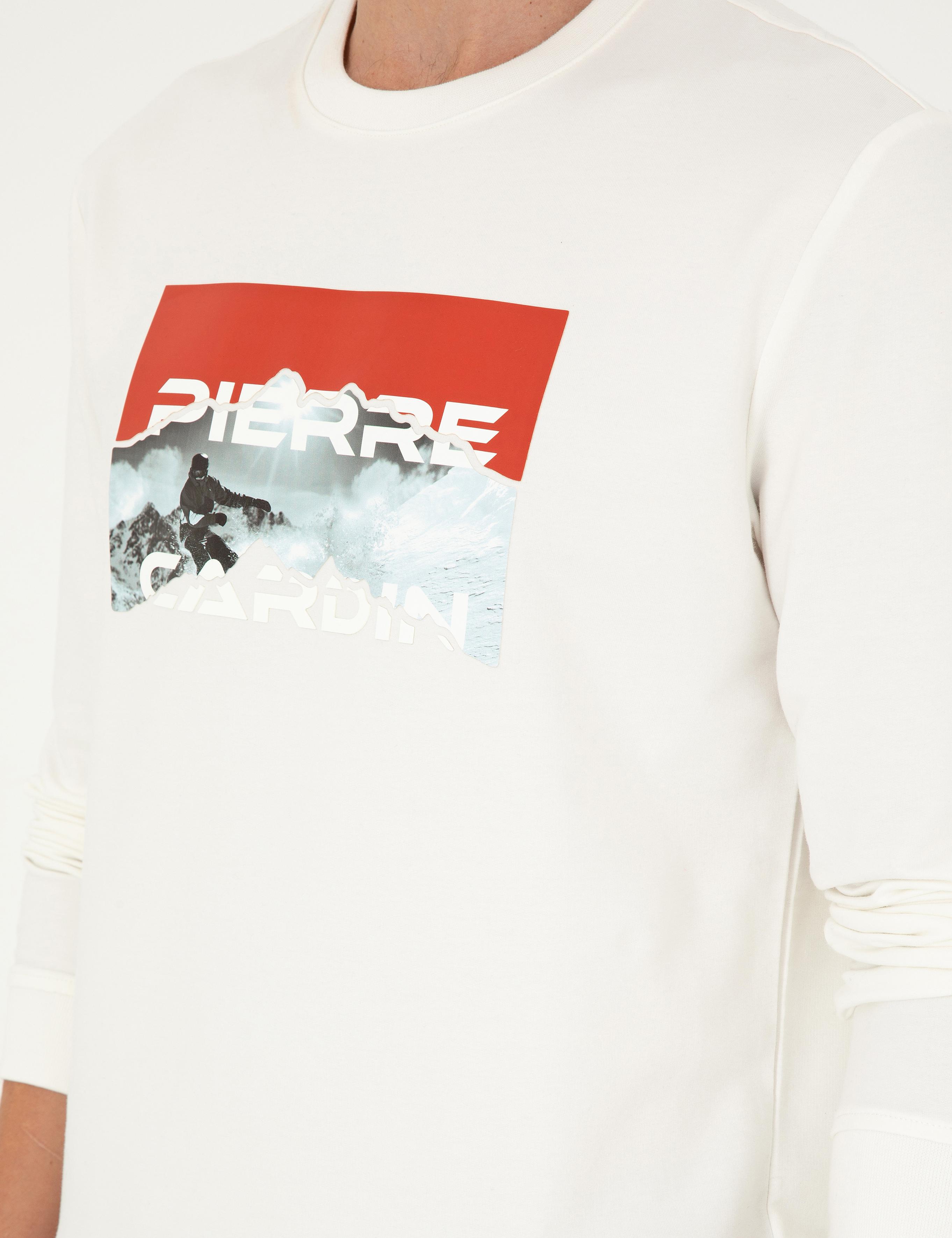 Ekru Regular Fit Sweatshirt