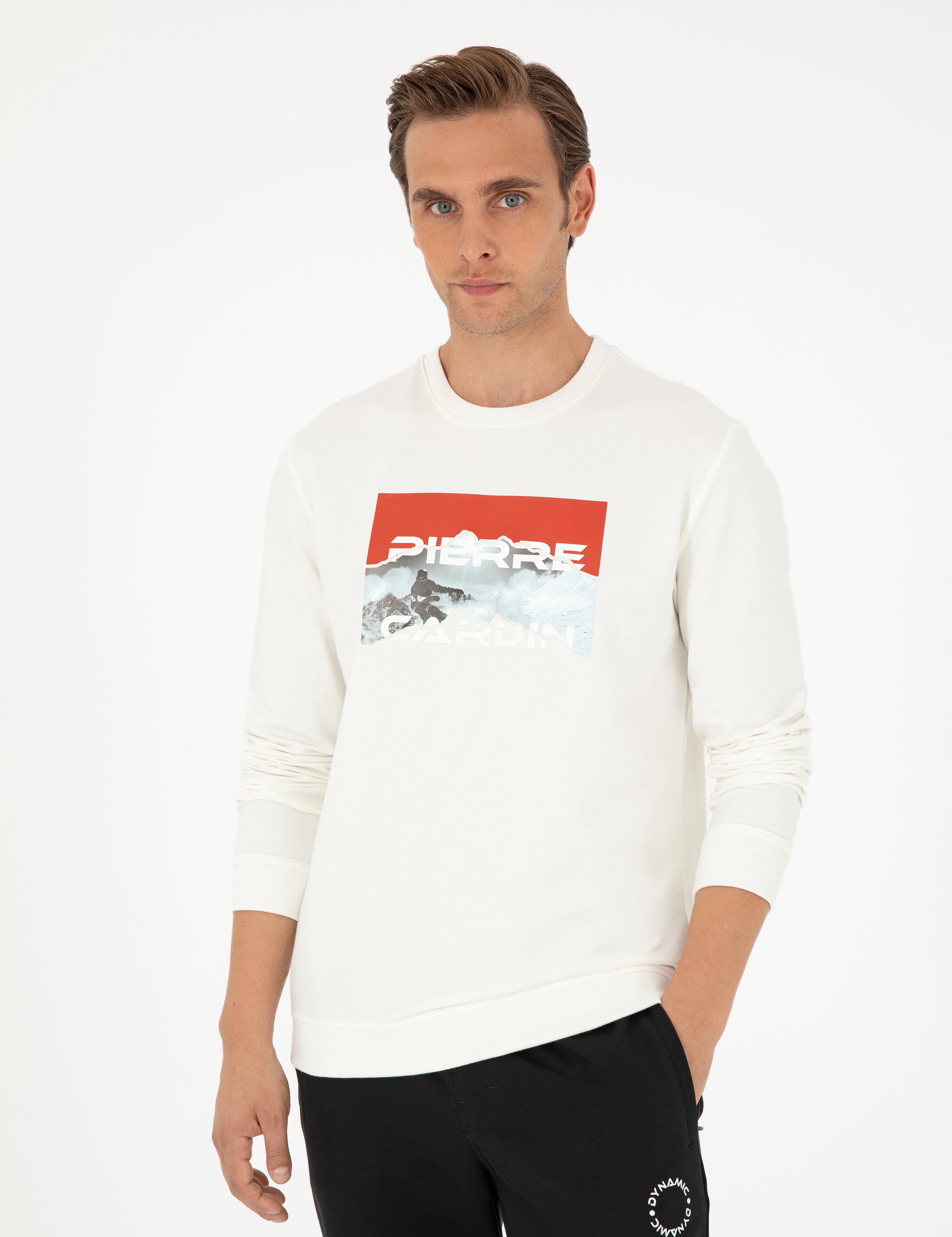 Ekru Regular Fit Sweatshirt