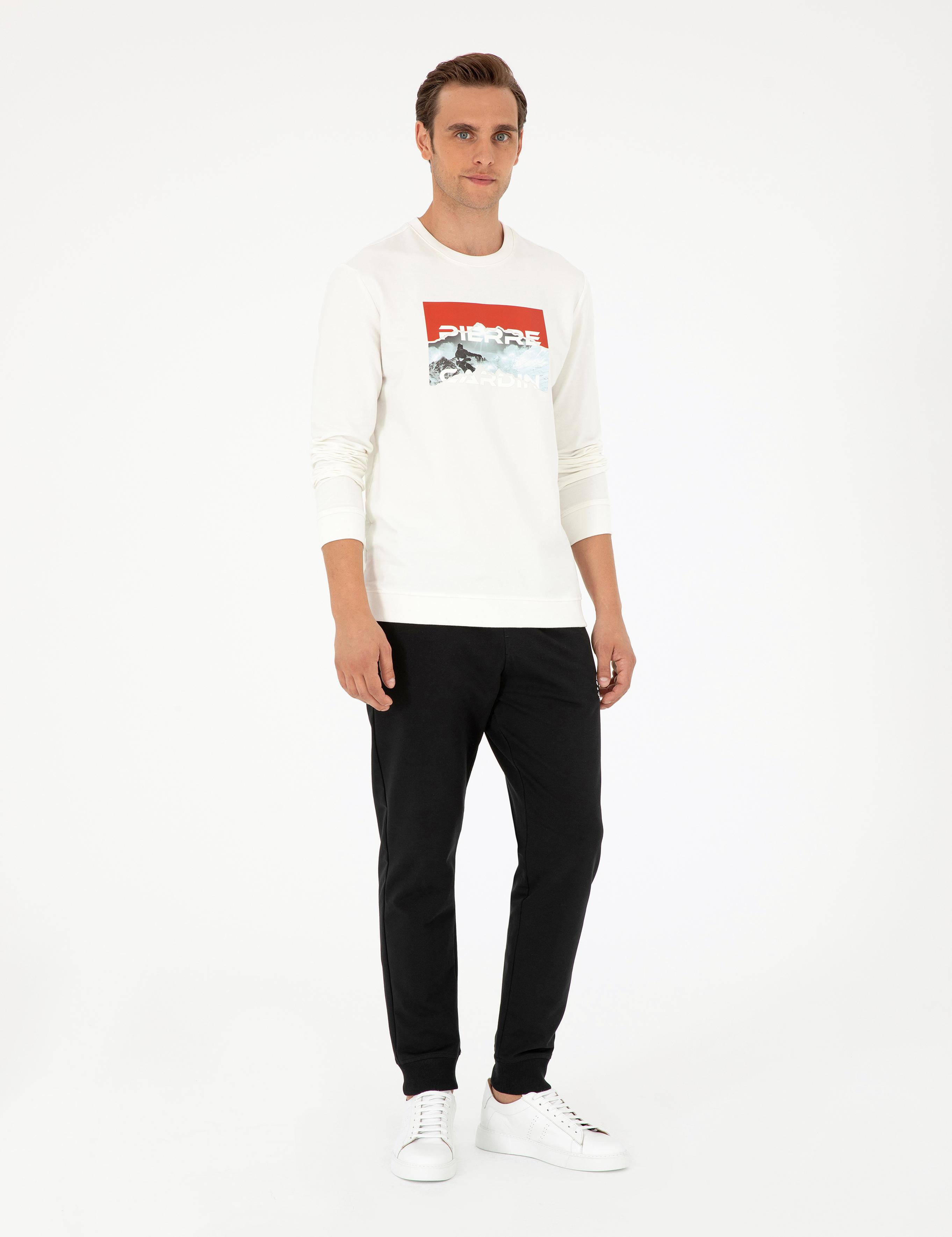 Ekru Regular Fit Sweatshirt