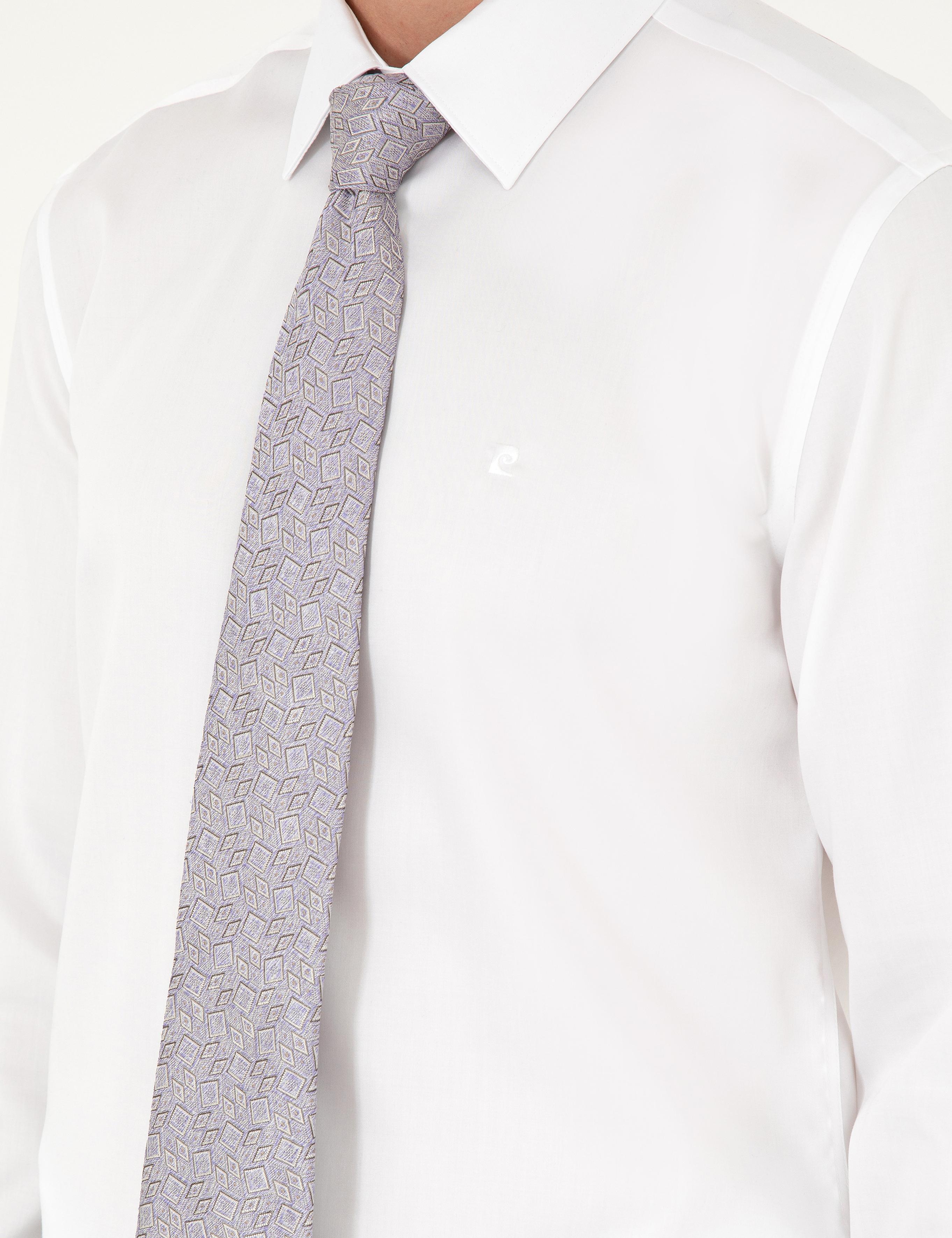 Beyaz Slim Fit Uzun Kollu Basic Gömlek