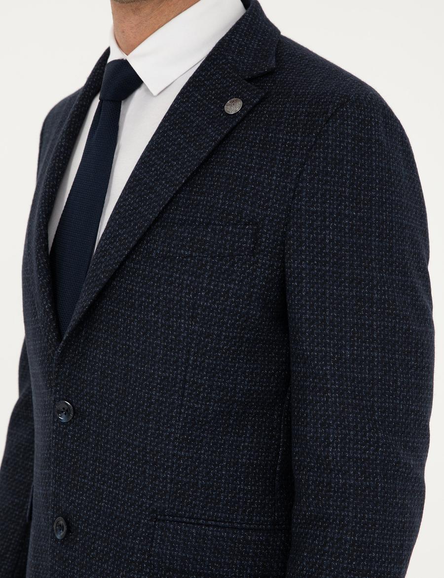 Lacivert Slim Fit Ceket_6