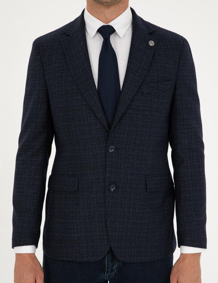 Lacivert Slim Fit Ceket_5