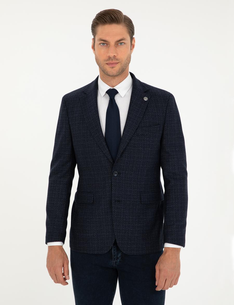 Lacivert Slim Fit Ceket_2