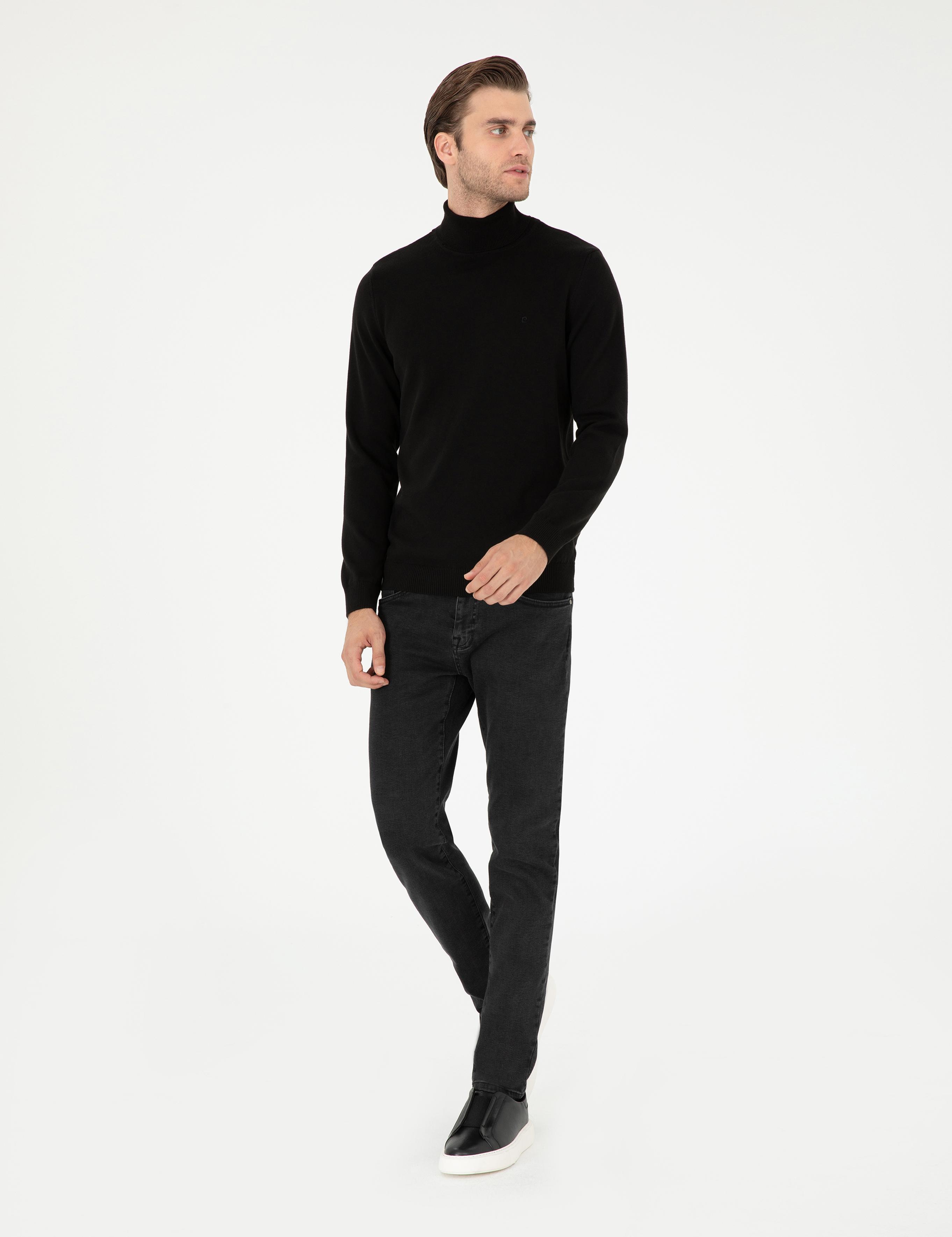 Antrasit Slim Fit Jean Pantolon
