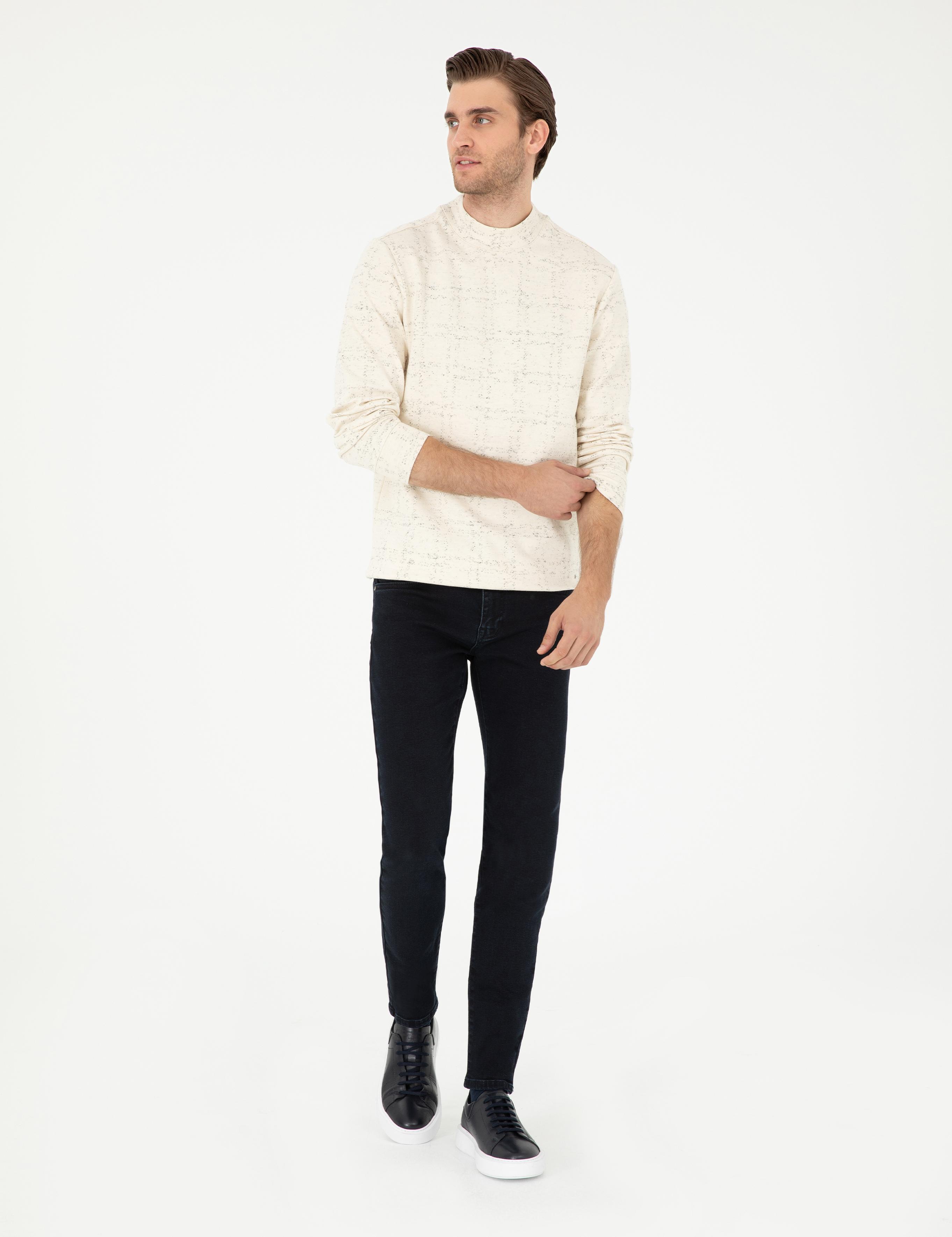 Lacivert Slim Fit Jean Pantolon