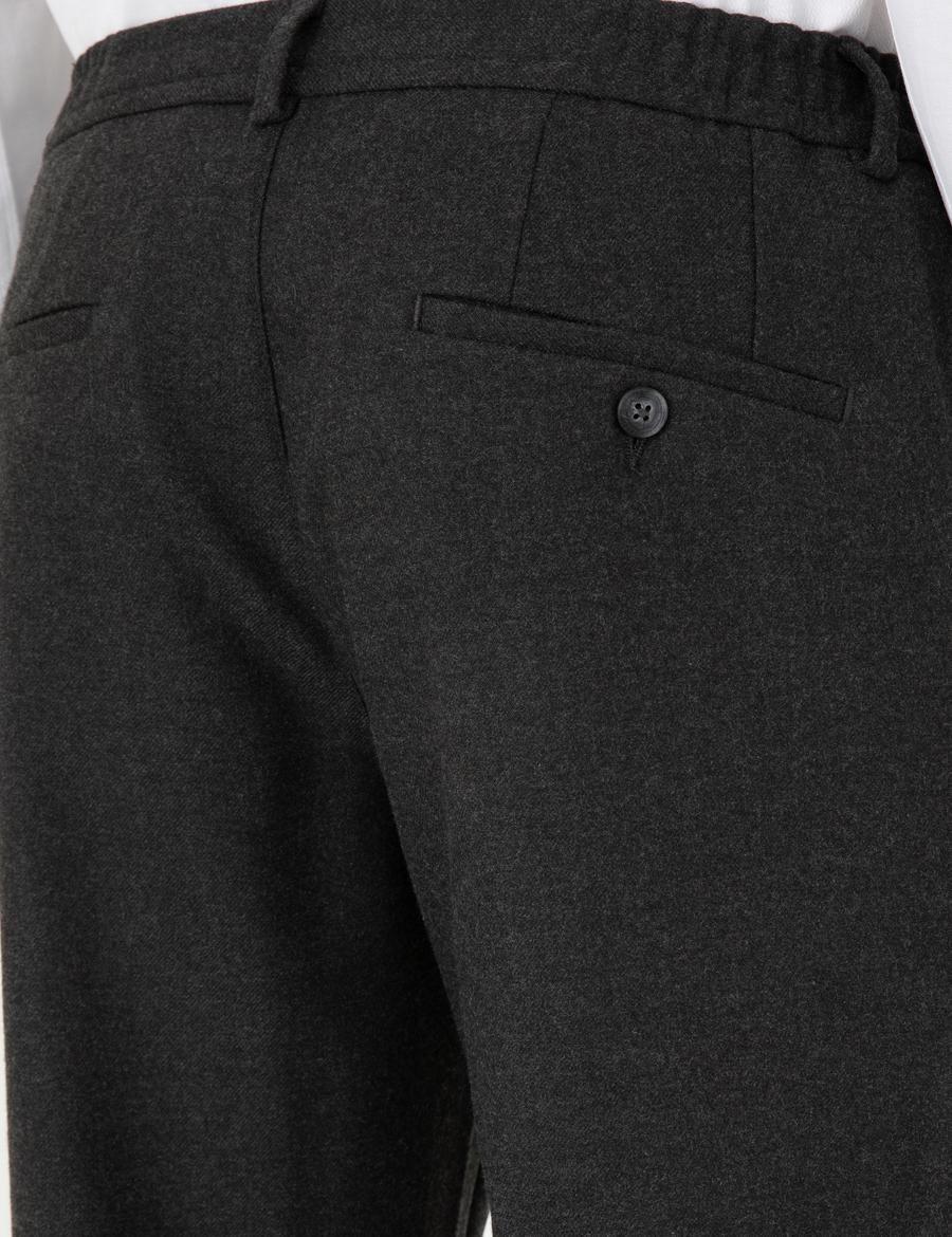 Antrasit Ex. Slim Fit Kumaş Pantolon_5