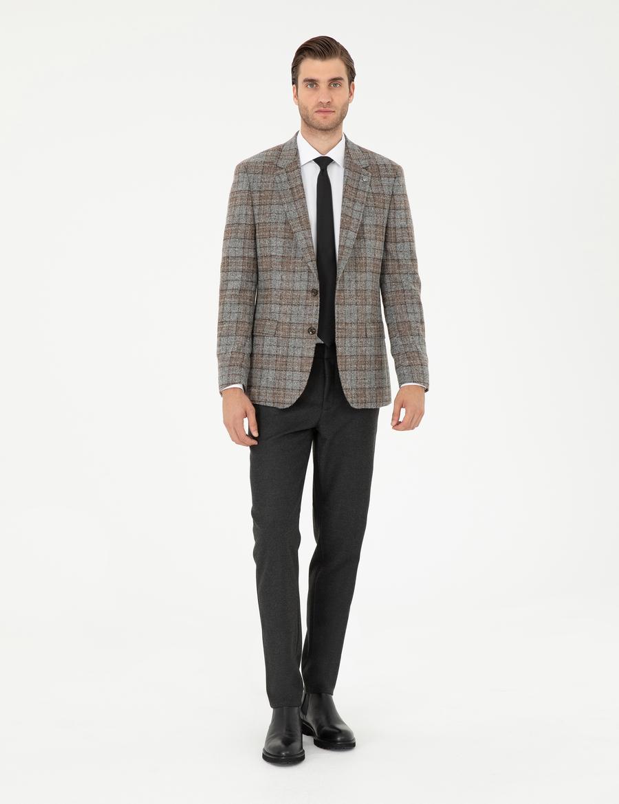 Antrasit Ex. Slim Fit Kumaş Pantolon_2