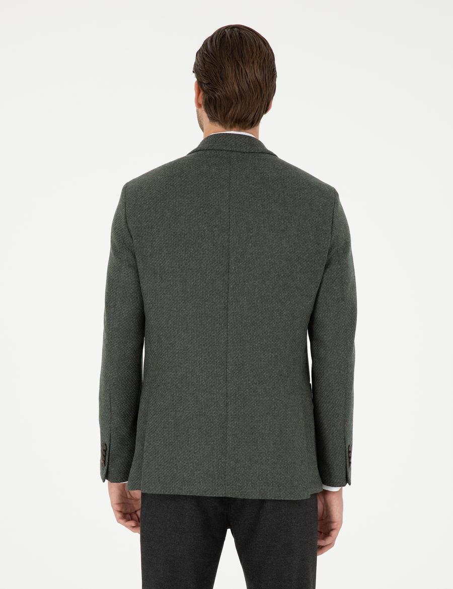 Haki Slim Fit Ceket_4