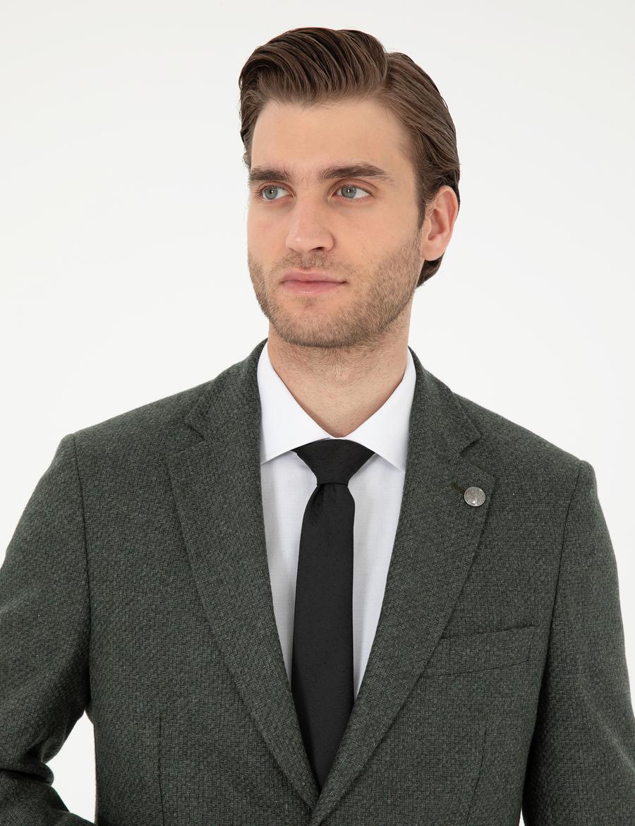 Haki Slim Fit Ceket_1