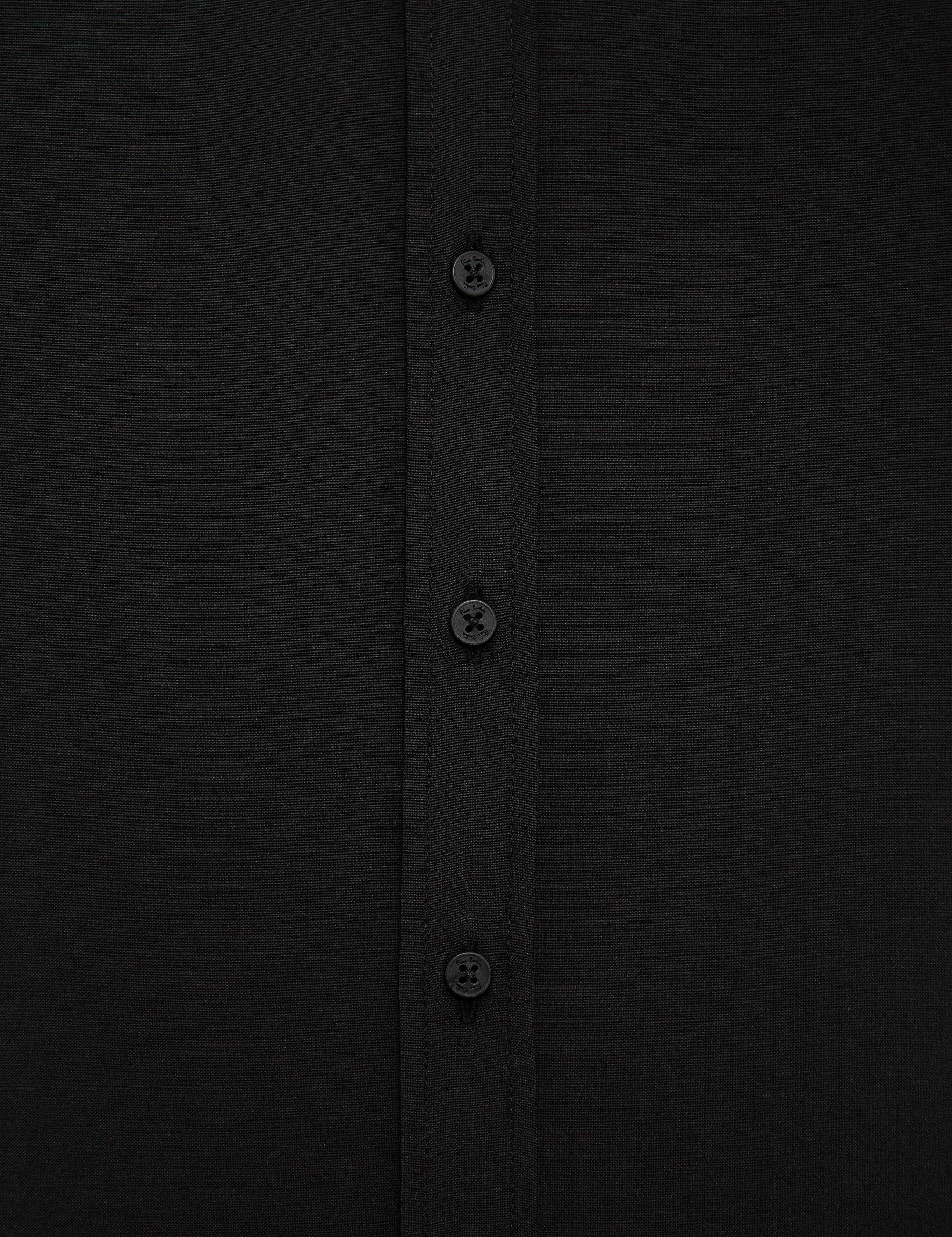 Siyah Slim Fit Basic Gömlek
