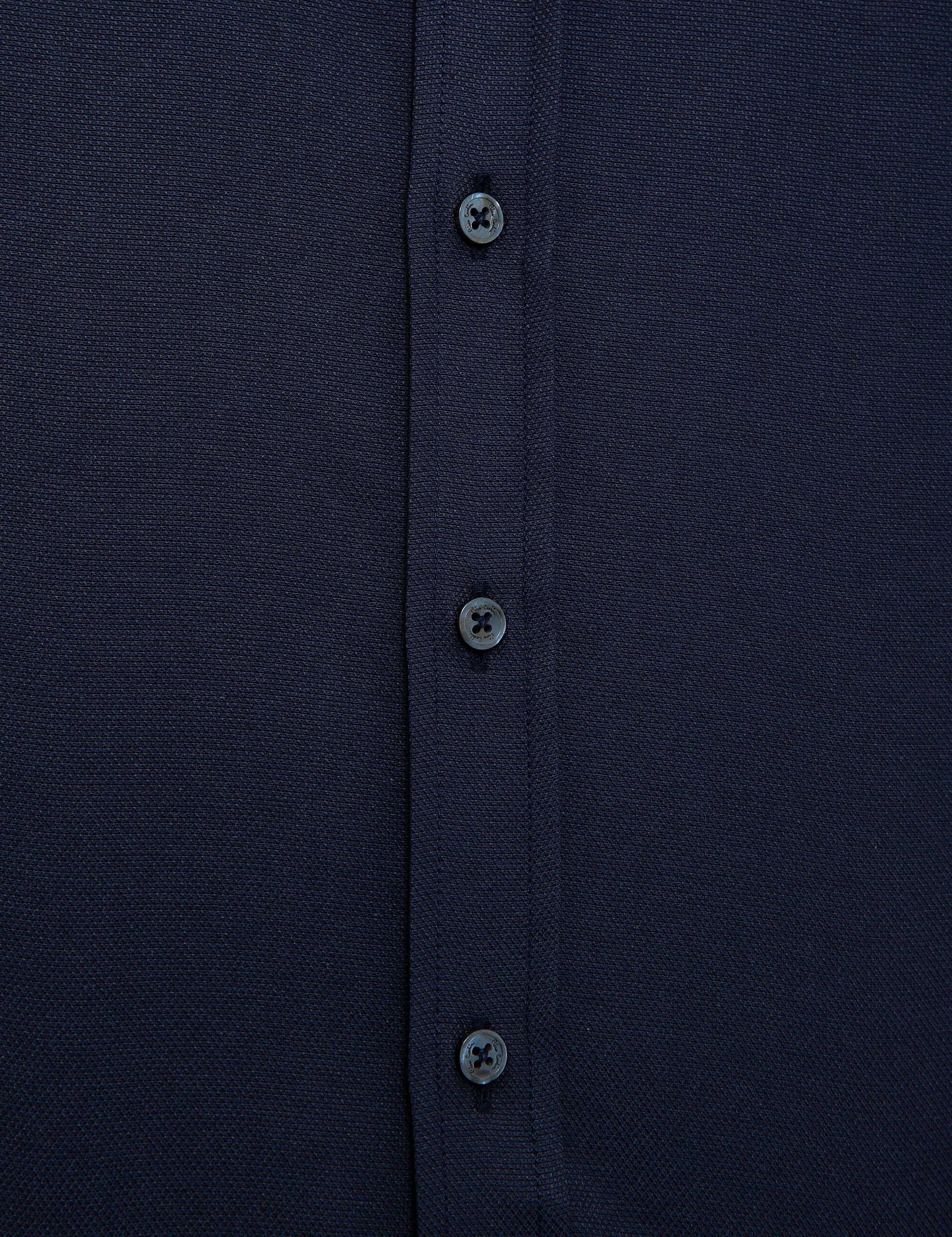 Lacivert Slim Fit Oxford Gömlek