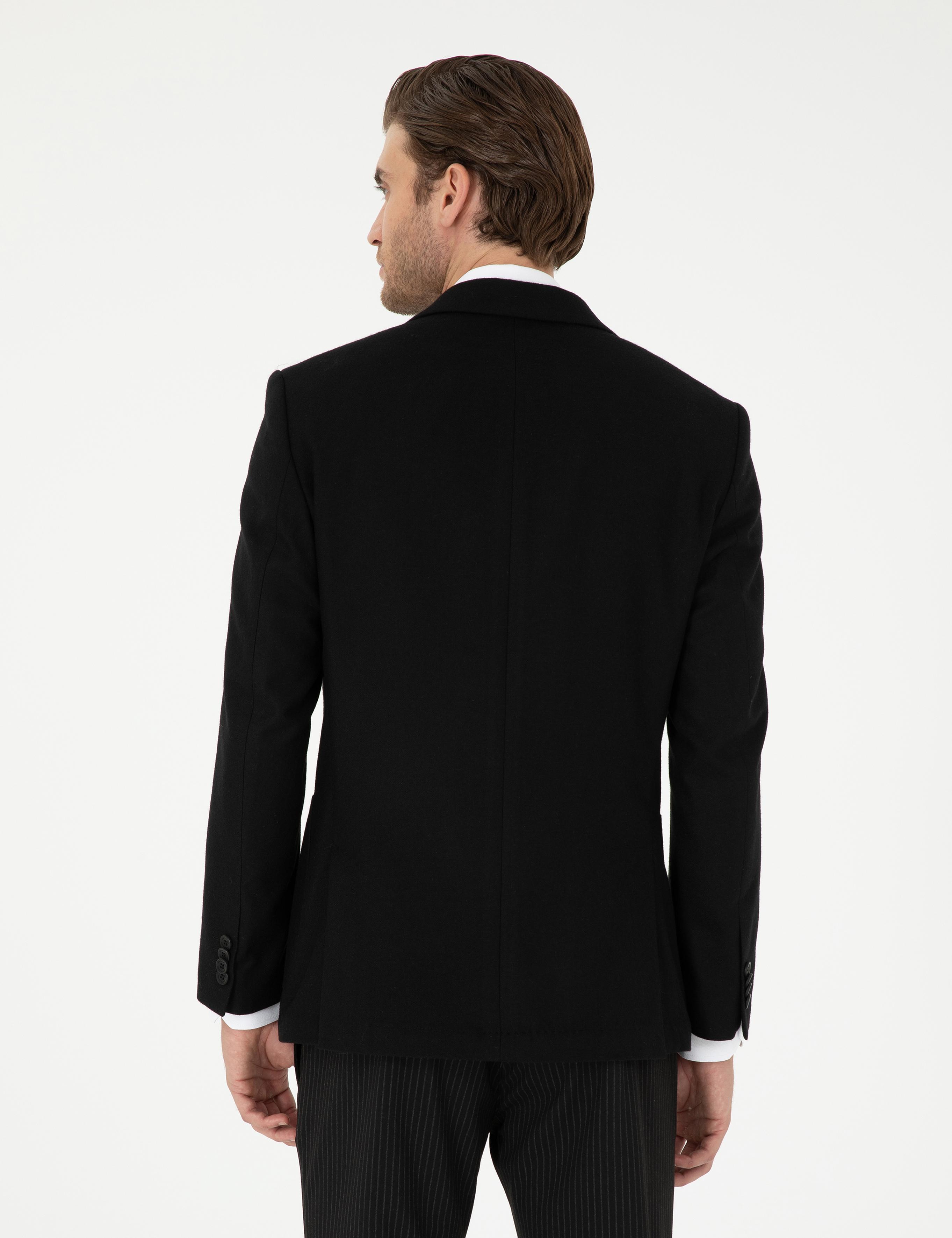 Siyah Ex. Slim Fit Ceket