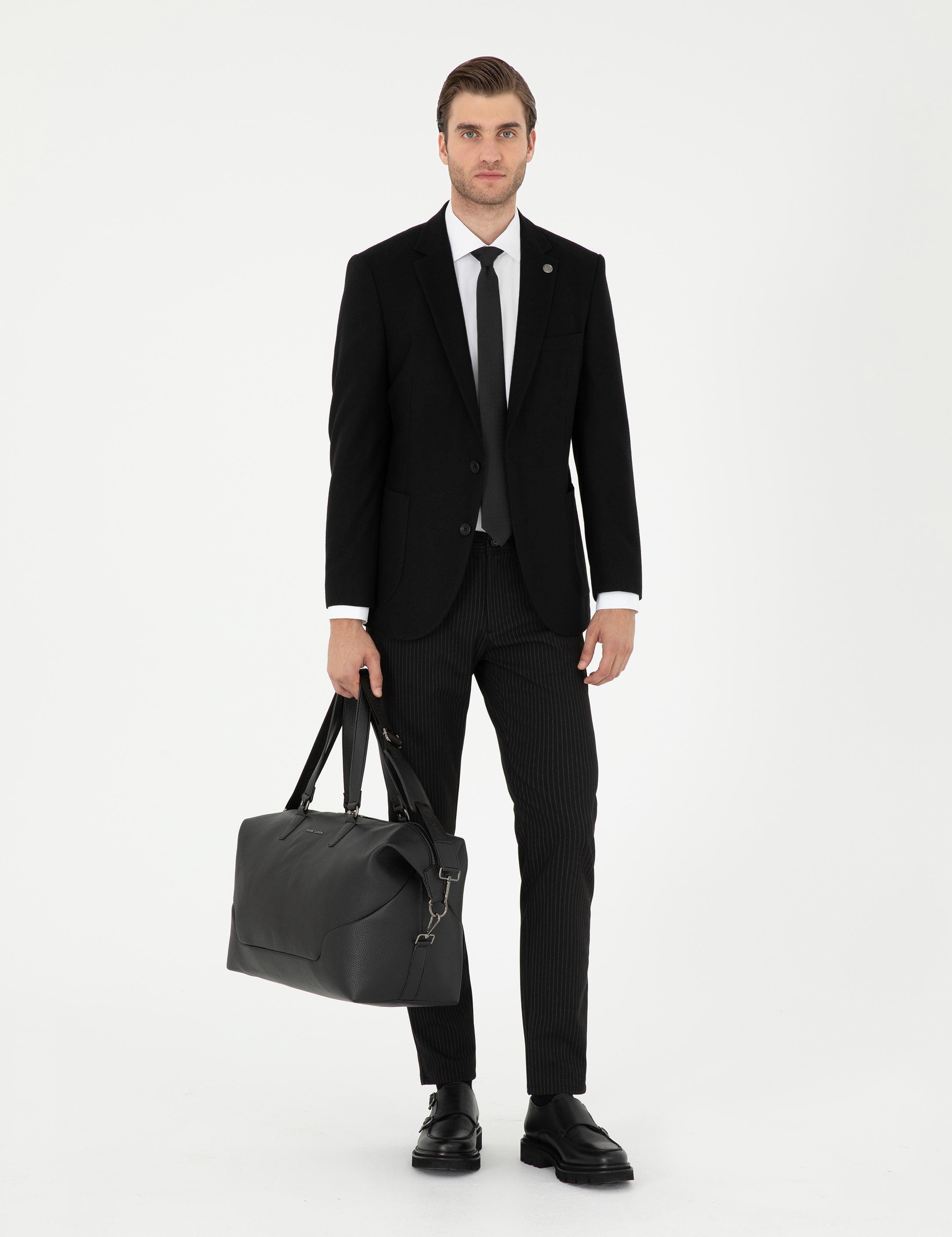 Siyah Ex. Slim Fit Ceket