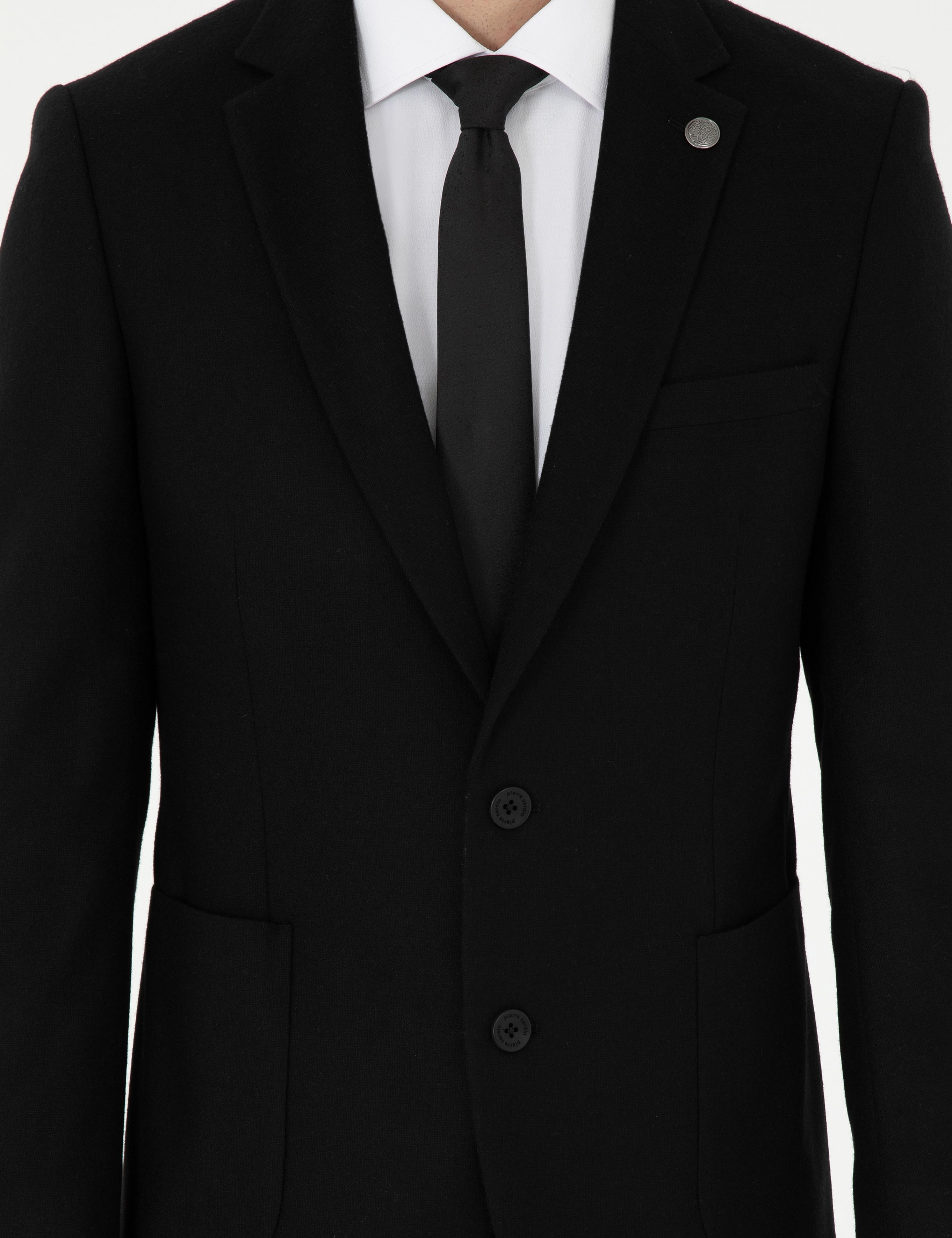 Siyah Ex. Slim Fit Ceket