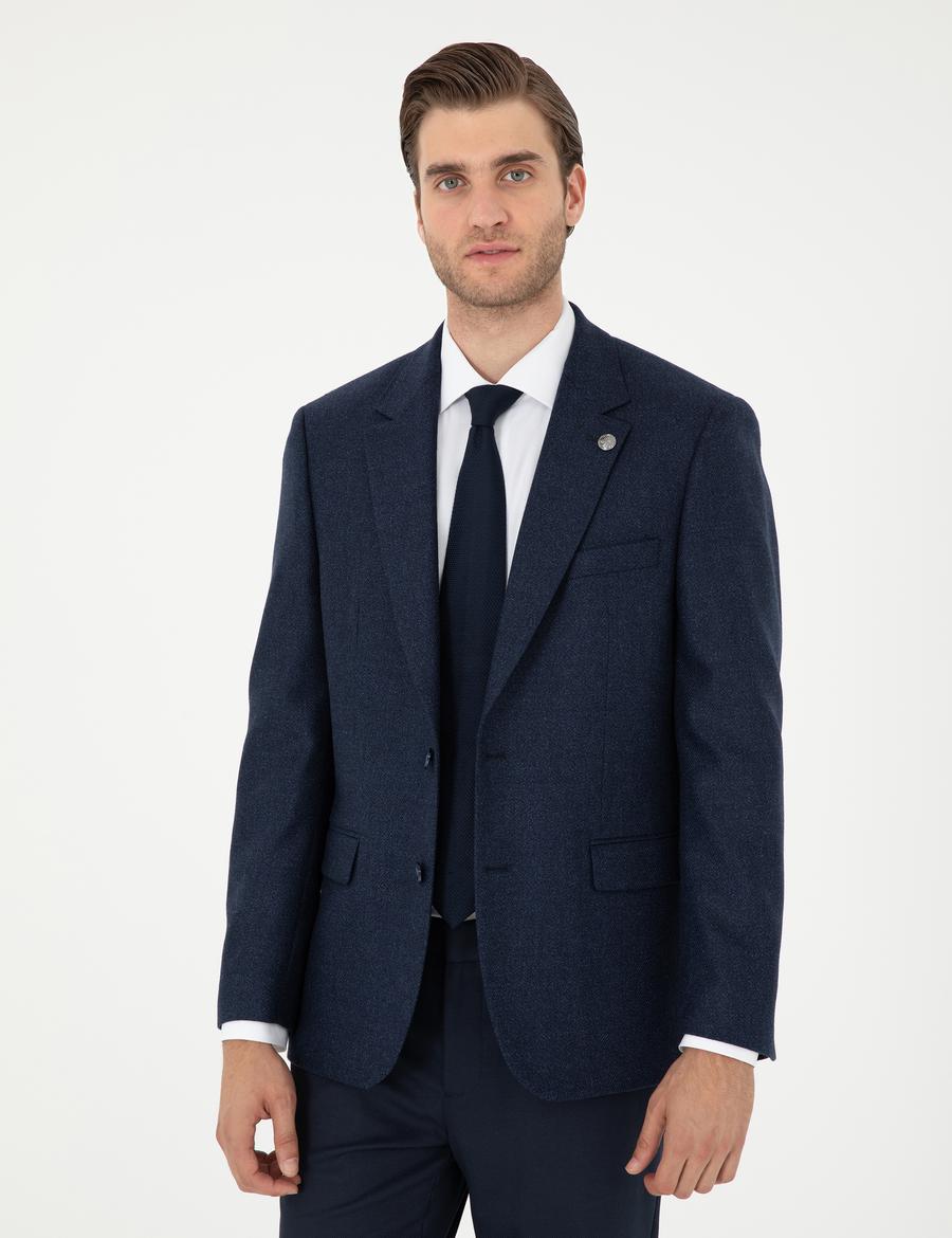 Lacivert Slim Fit Ceket_2