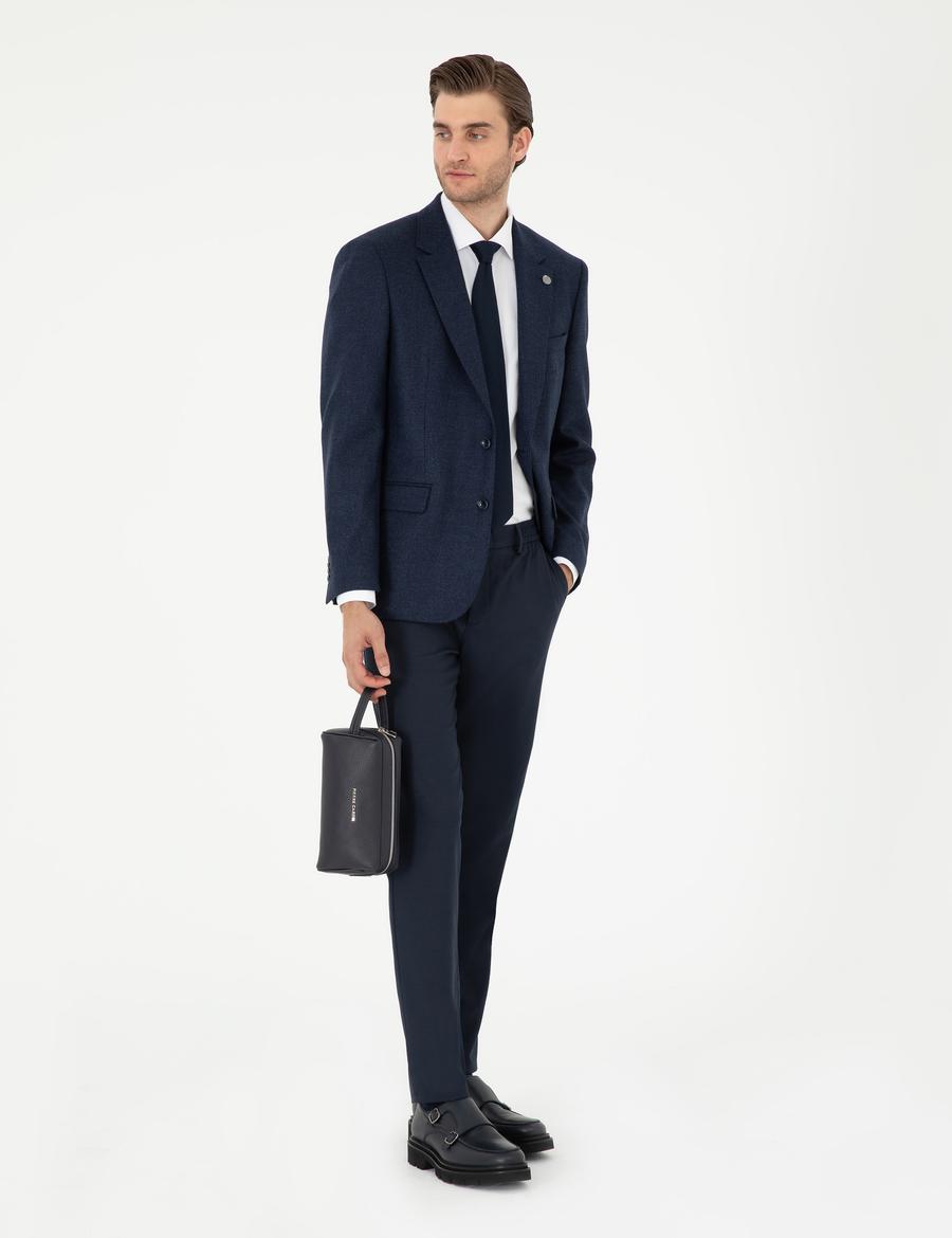 Lacivert Slim Fit Ceket_3