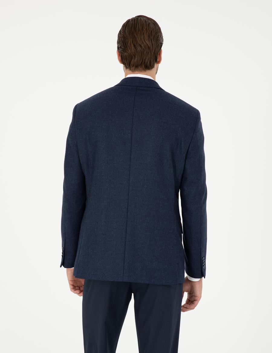 Lacivert Slim Fit Ceket_4