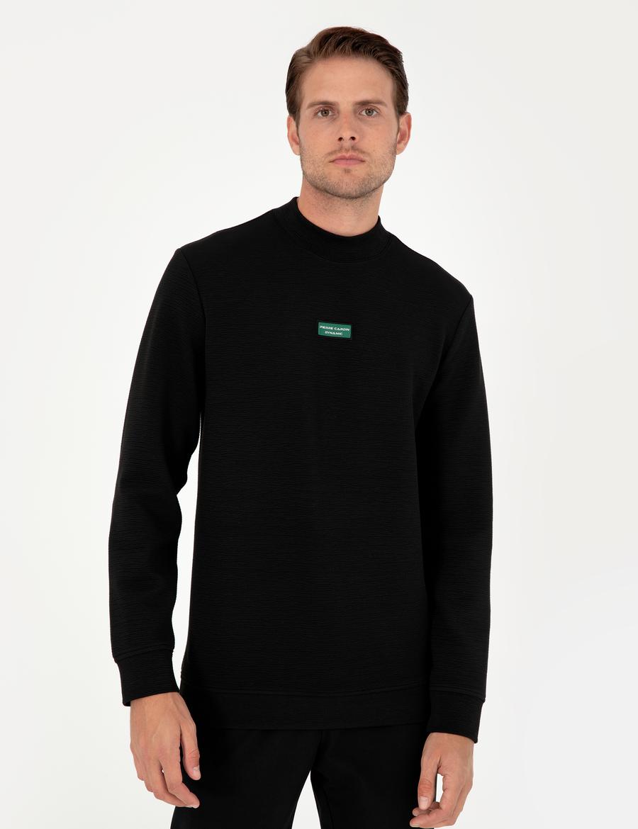 Siyah Regular Fit Sweatshirt_2