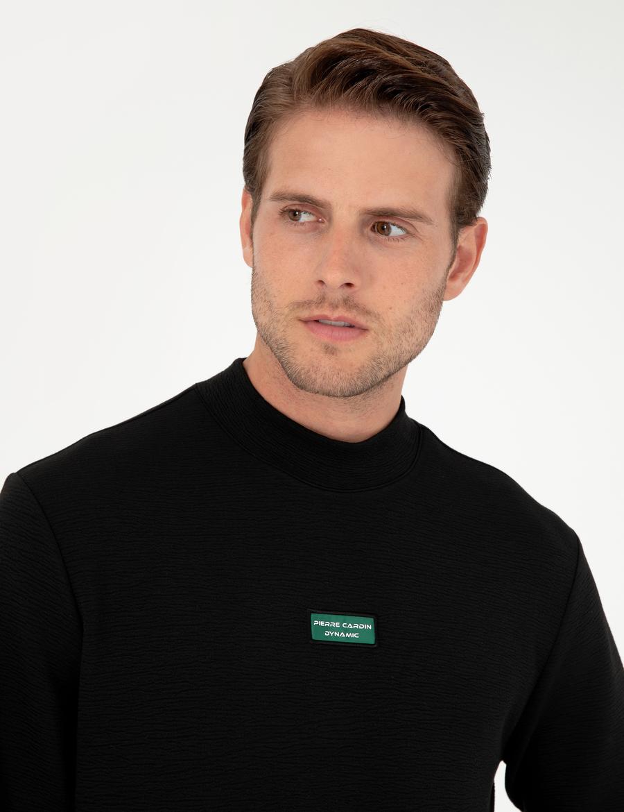 Siyah Regular Fit Sweatshirt_1