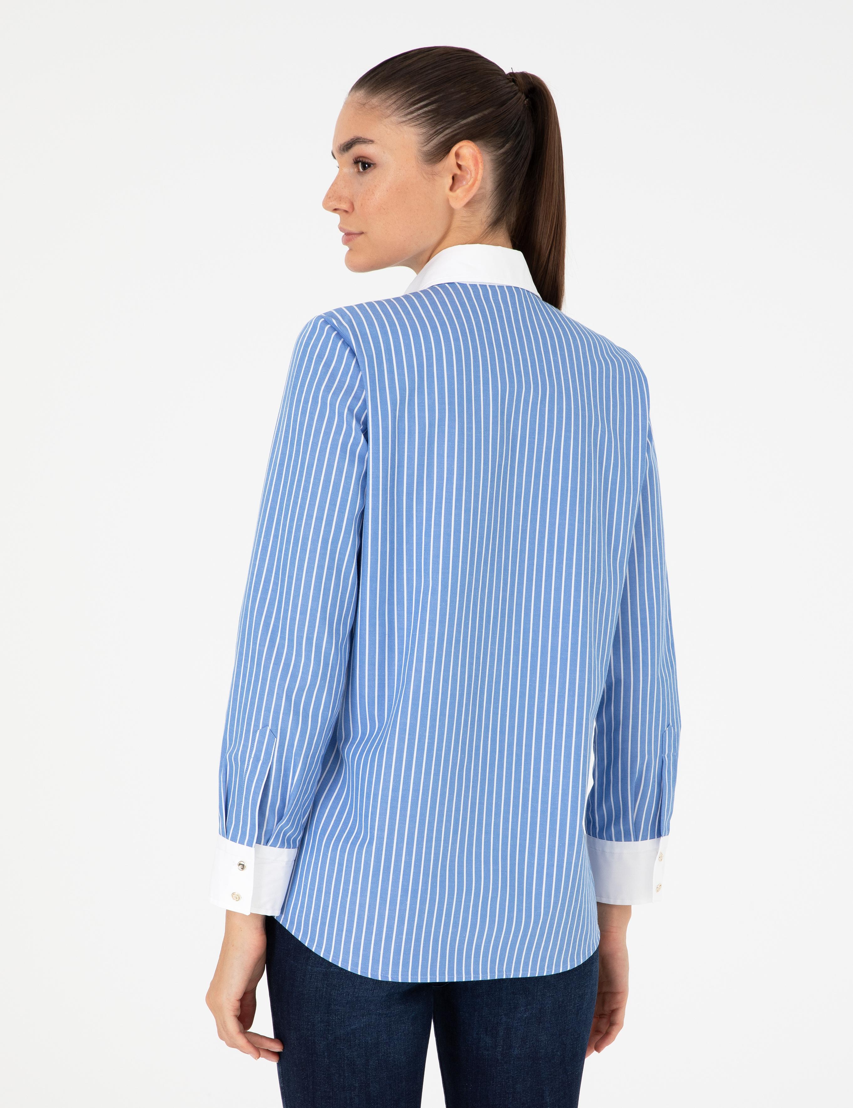 Mavi Comfort Fit Uzun Kollu Gömlek