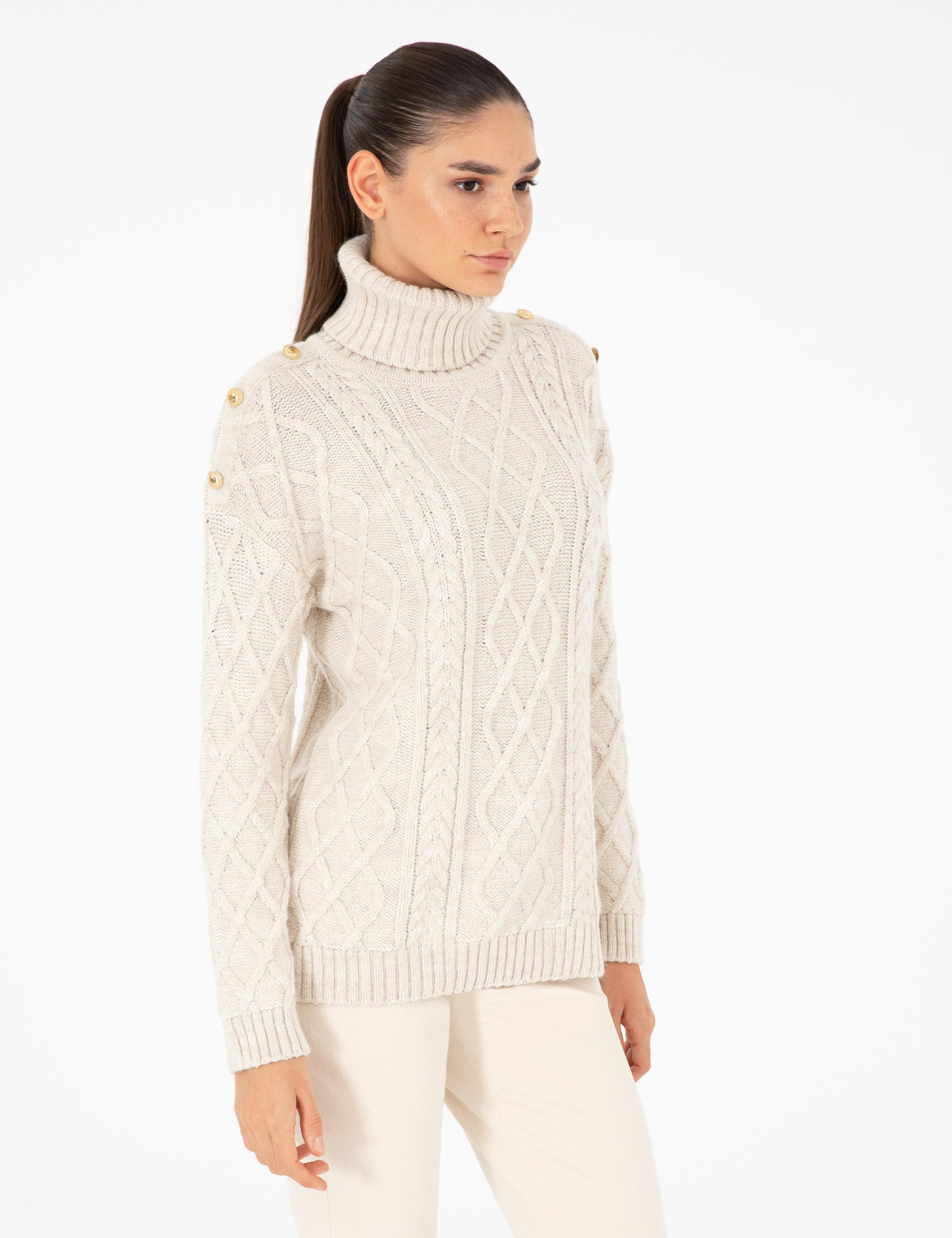 Ekru Regular Fit Kazak