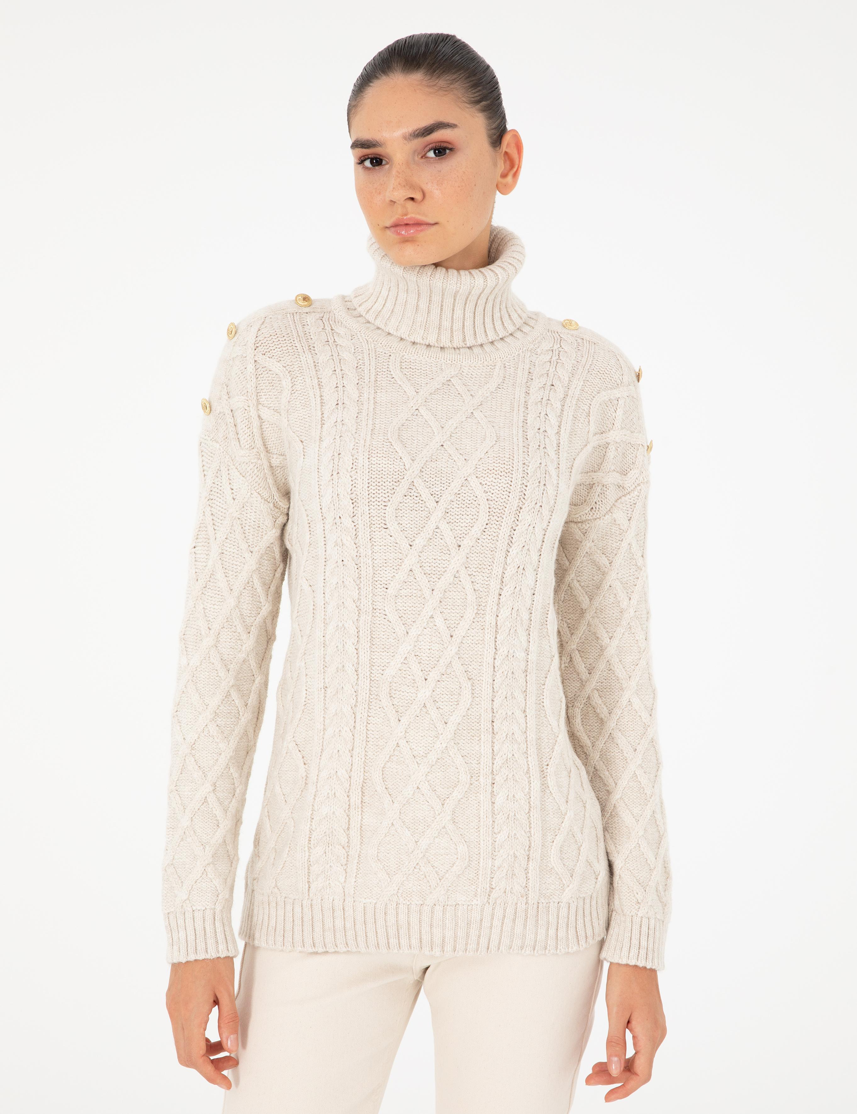 Ekru Regular Fit Kazak