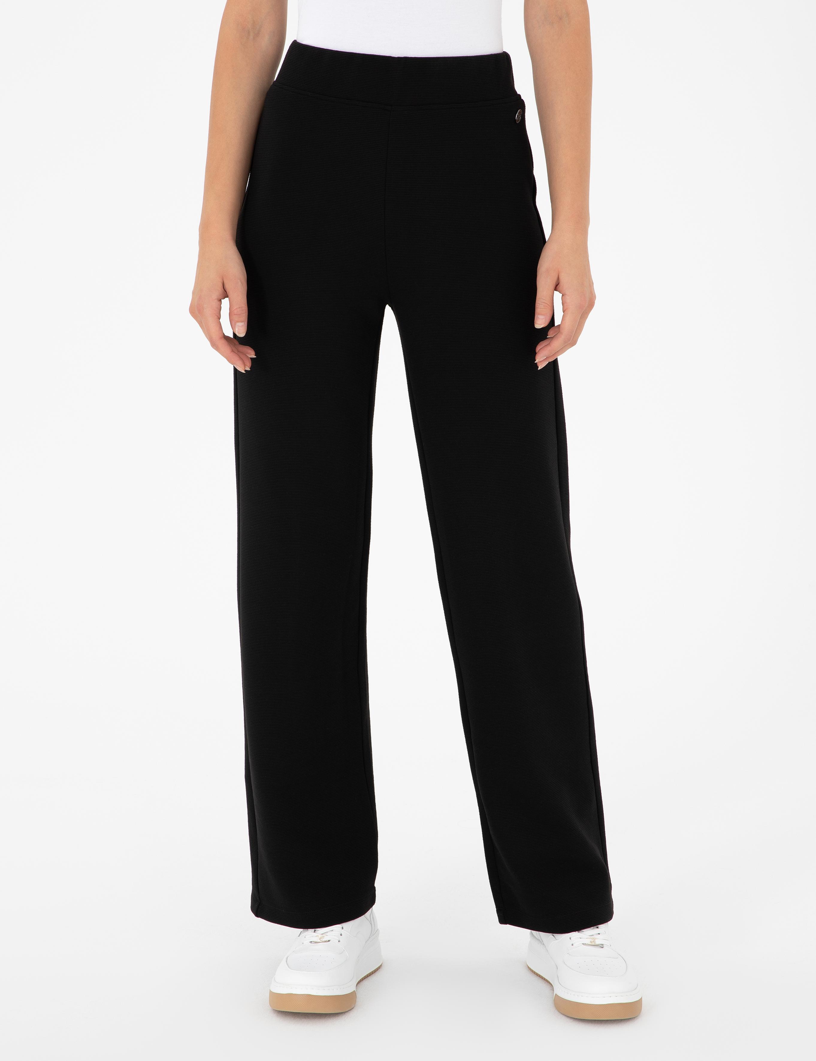 Siyah Loose Fit Eşofman Altı