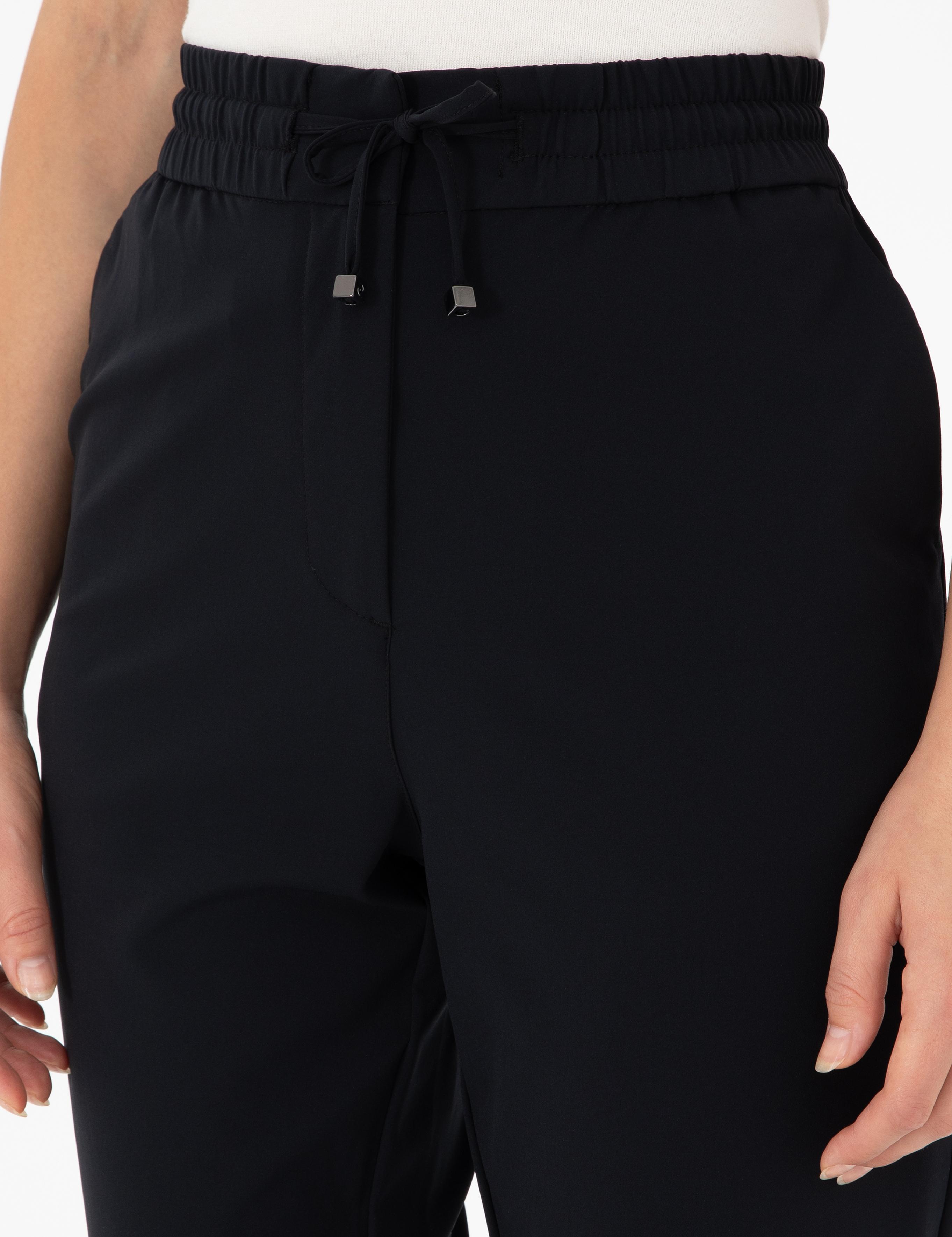 Siyah Carrot Fit Kumaş Pantolon