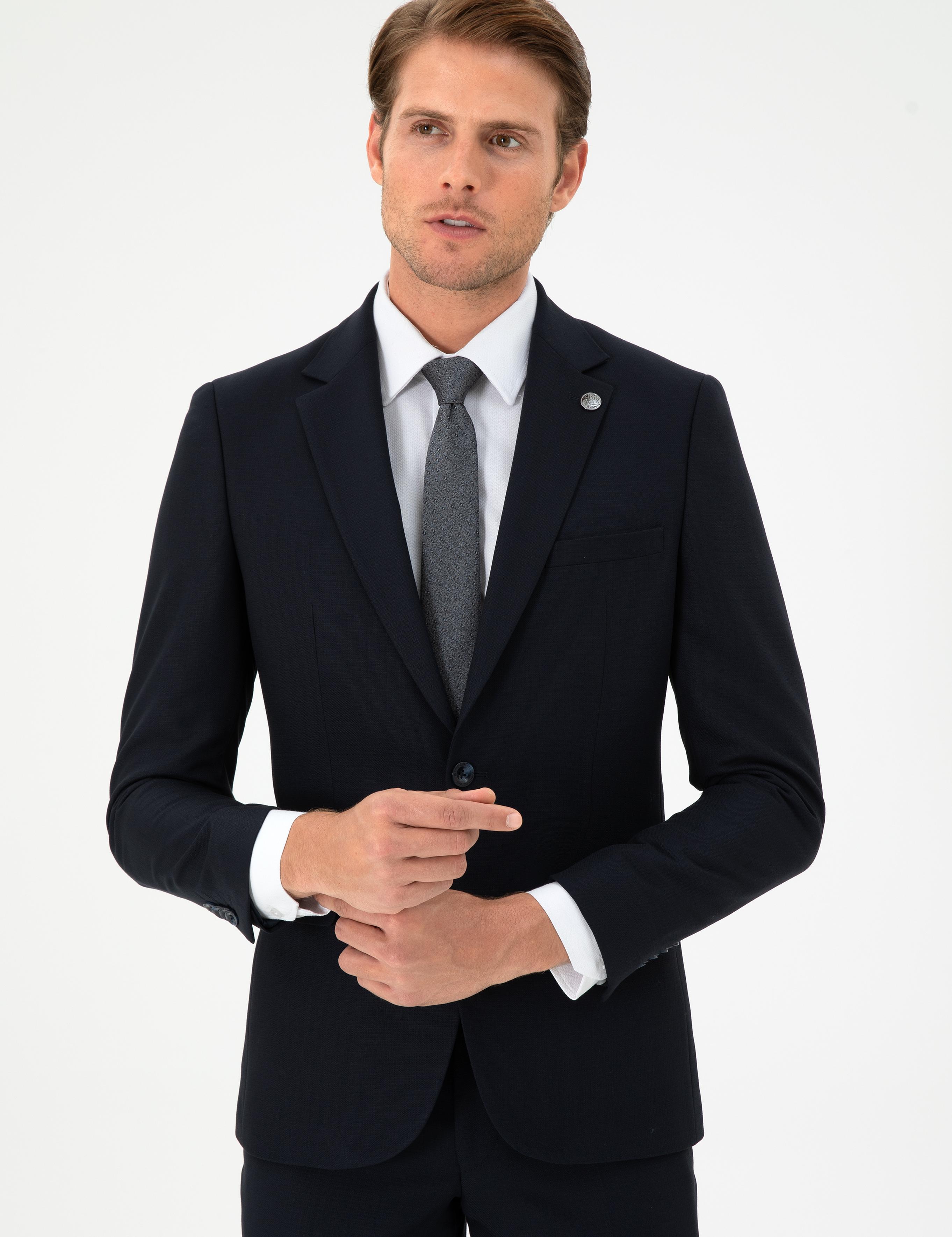Lacivert Ex. Slim Fit Takım Elbise