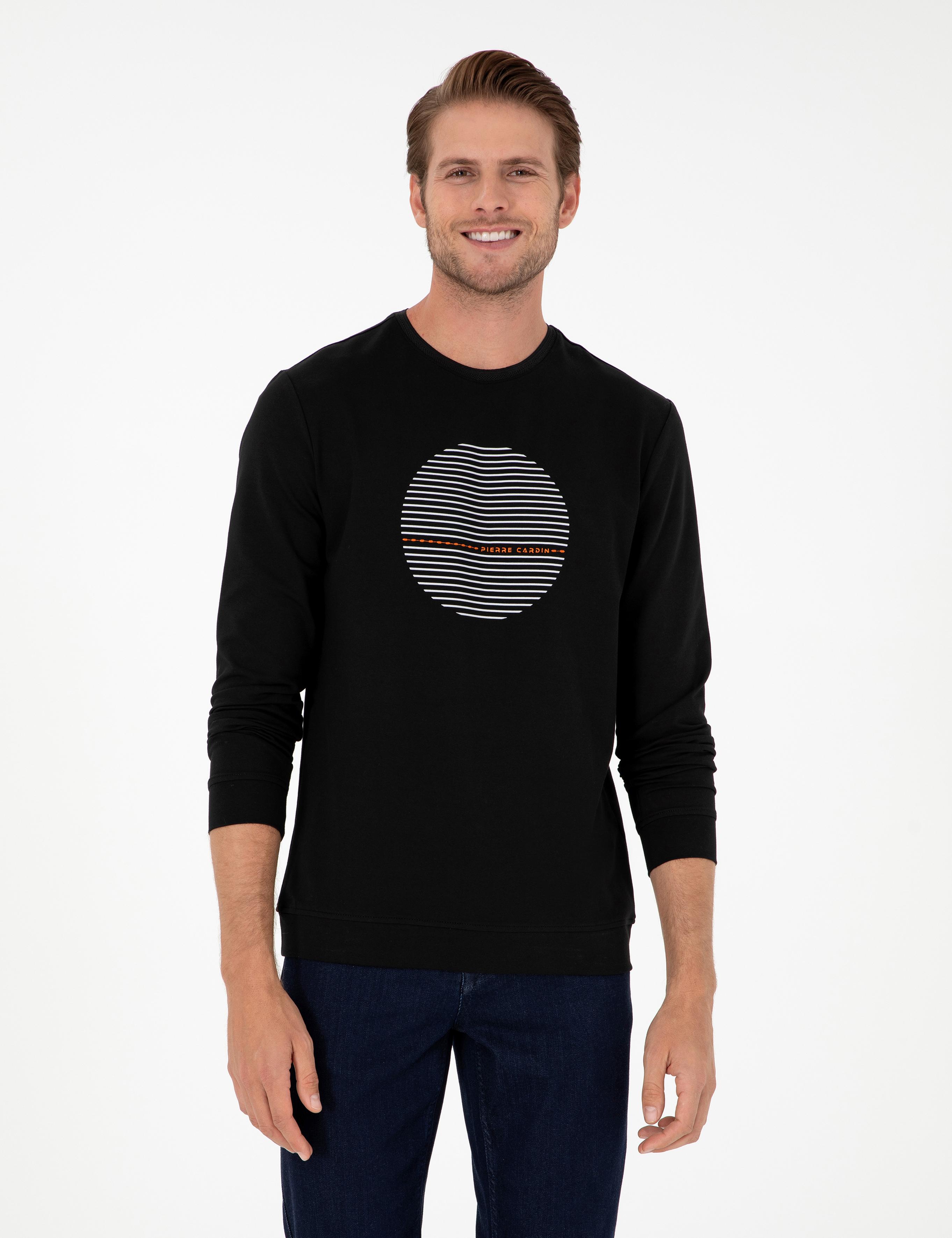 Siyah Regular Fit Sweatshirt