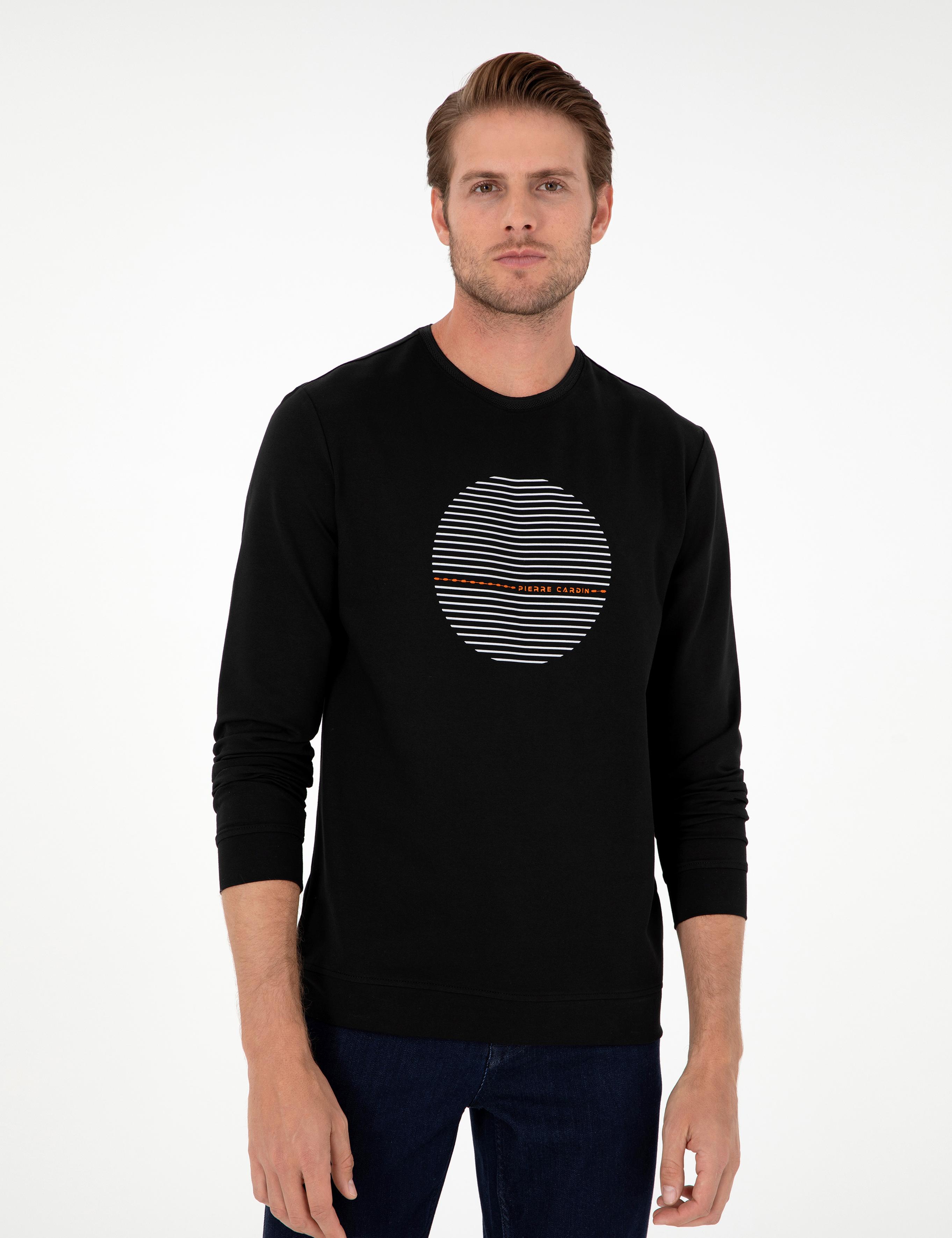 Siyah Regular Fit Sweatshirt