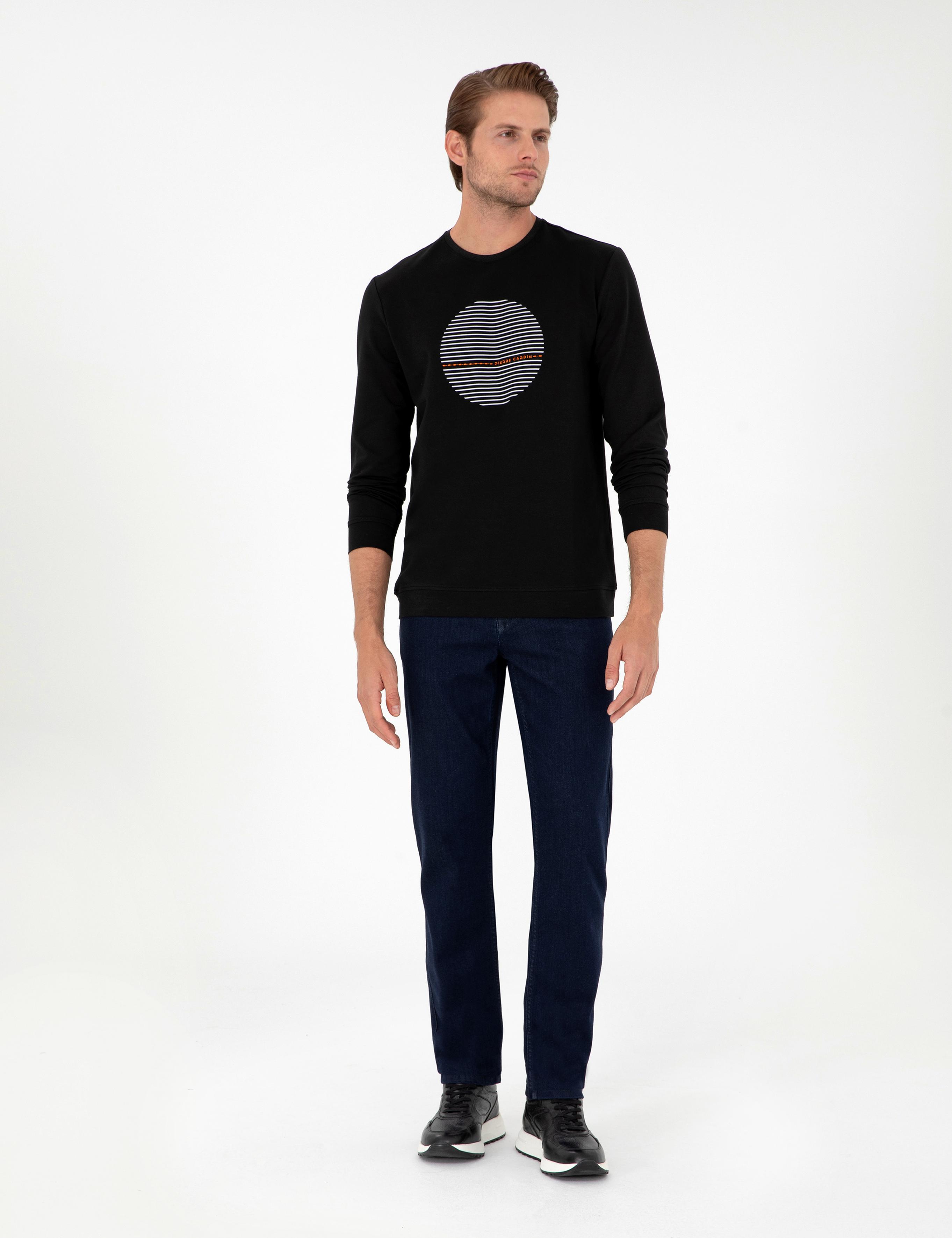Siyah Regular Fit Sweatshirt
