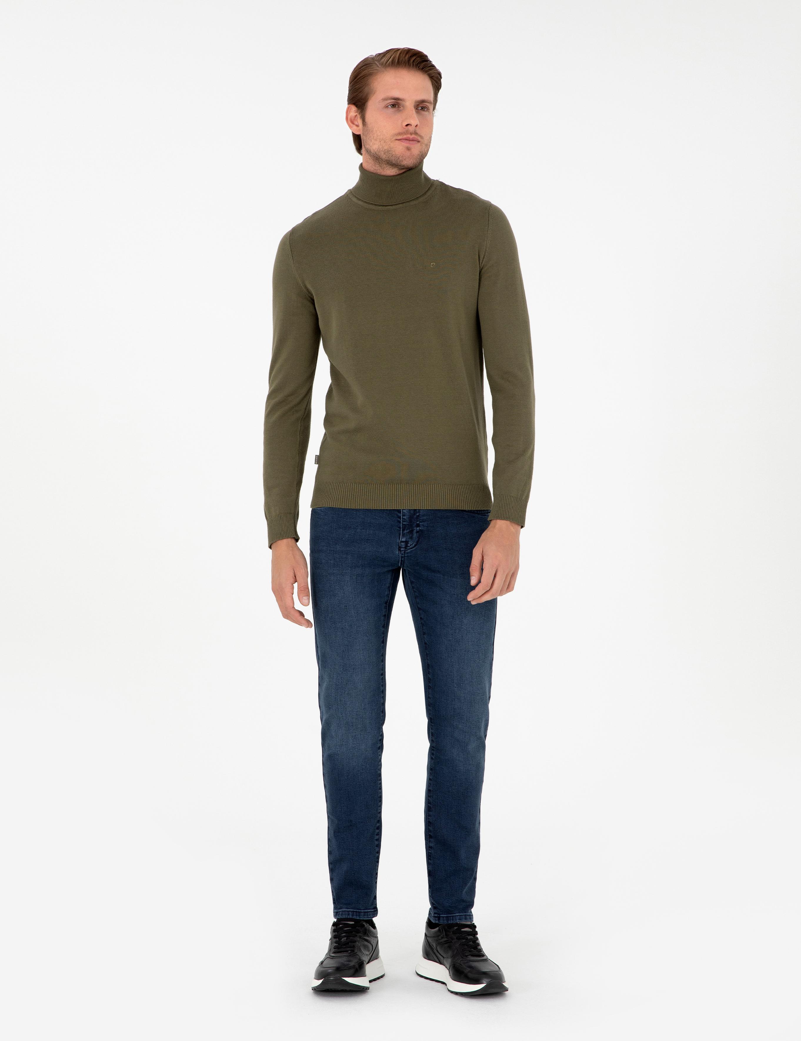 Lacivert Slim Fit Jean Pantolon