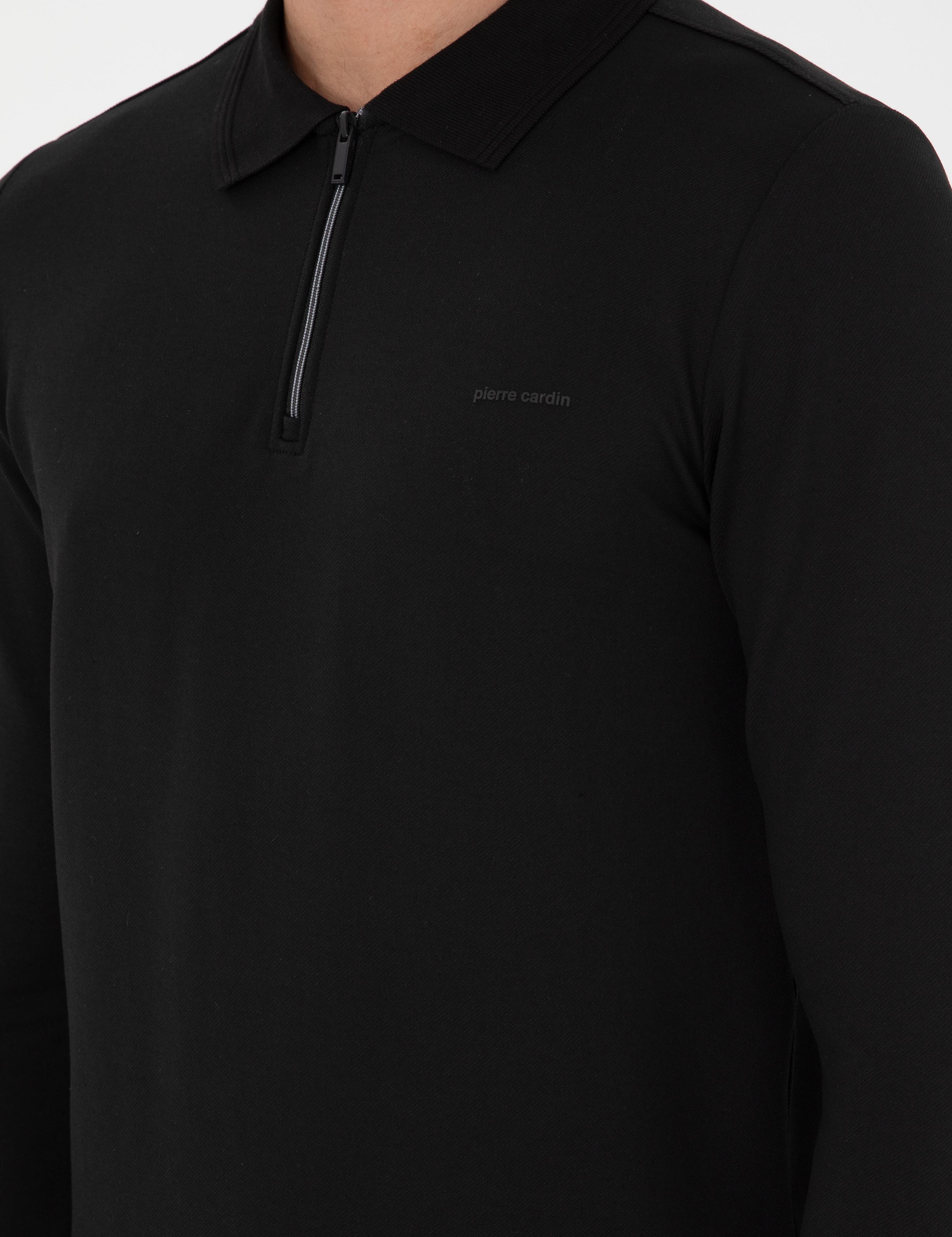 Siyah Regular Fit Sweatshirt