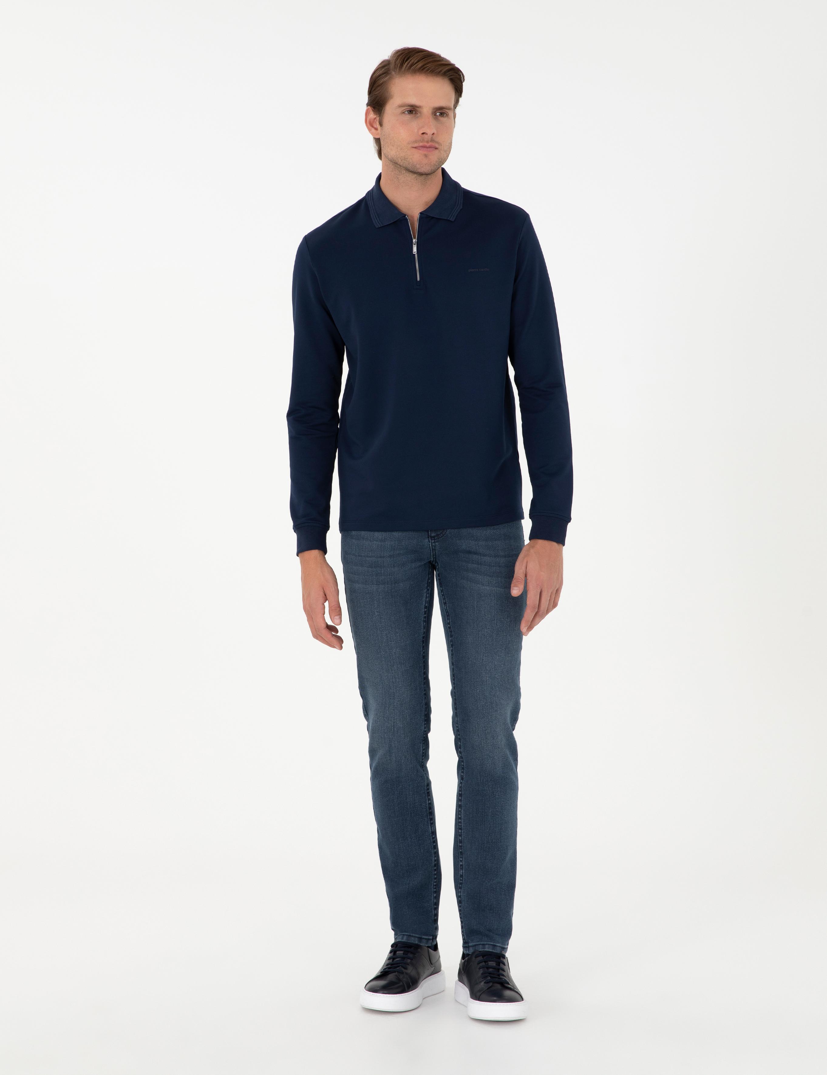Lacivert Regular Fit Sweatshirt
