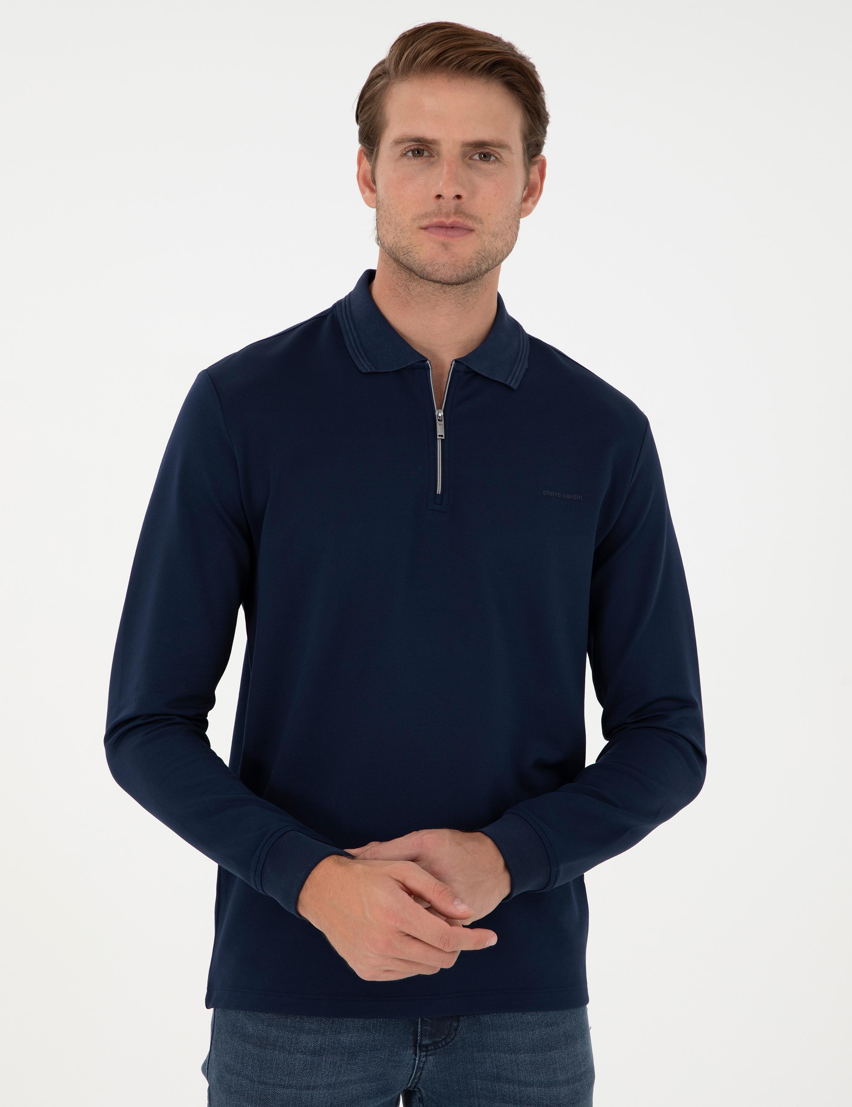 Lacivert Regular Fit Sweatshirt
